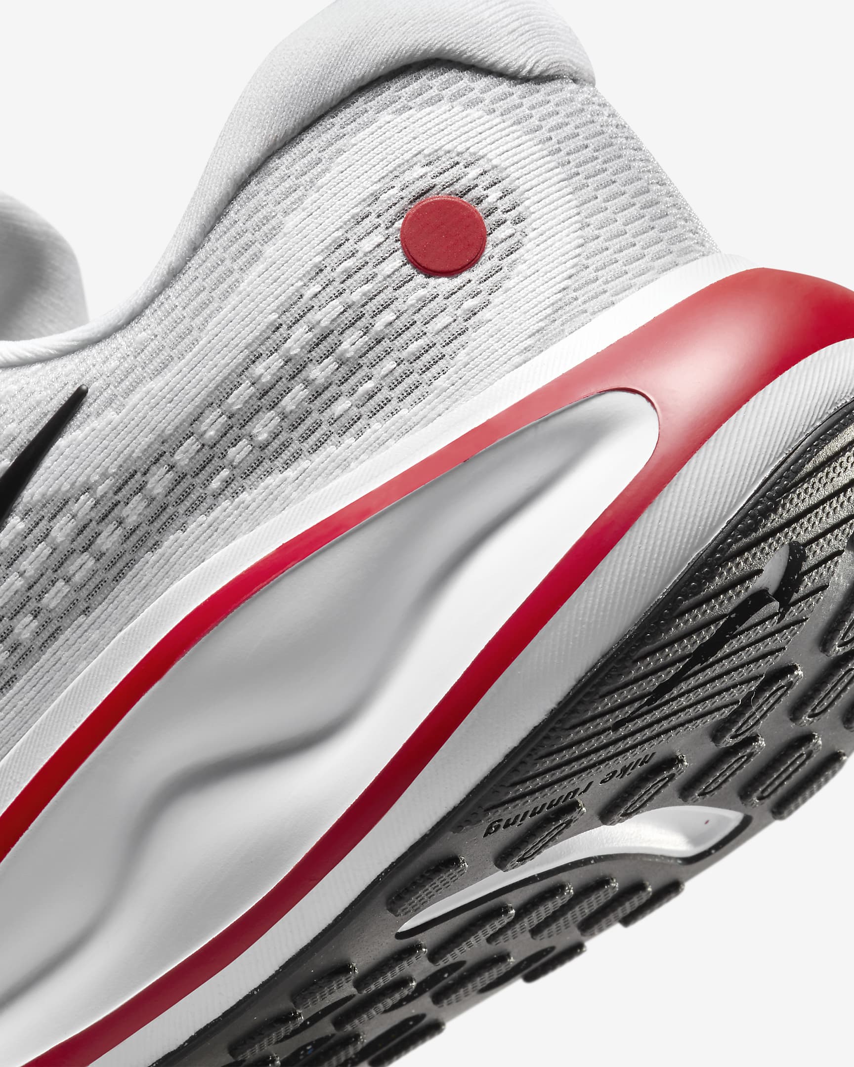 Nike Journey Run hardloopschoenen voor heren (straat) - Wit/Fire Red/Cement Grey/Zwart