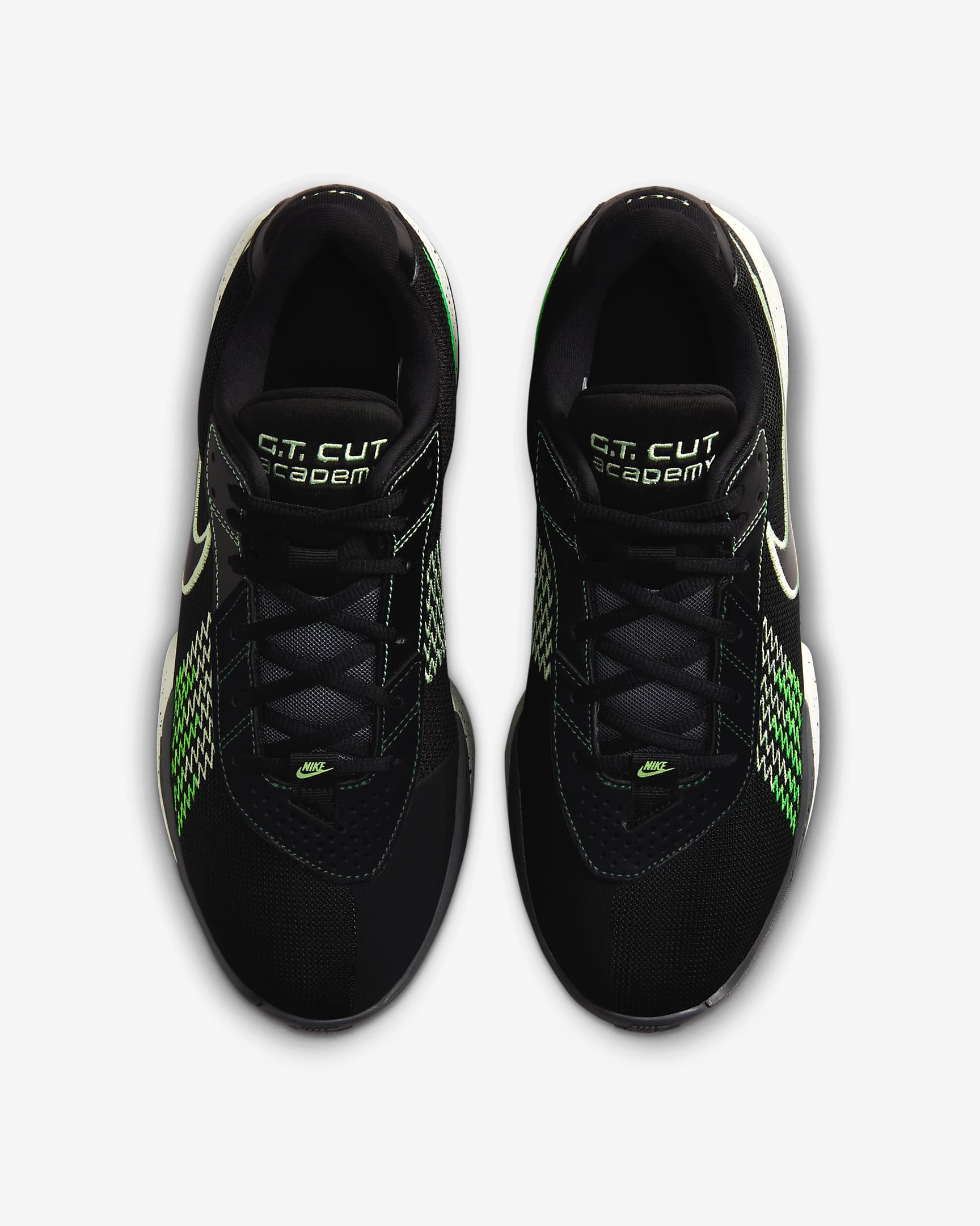 Nike G.T. Cut Academy EP Basketball Shoes - Black/Iron Grey/Green Strike/Barely Volt