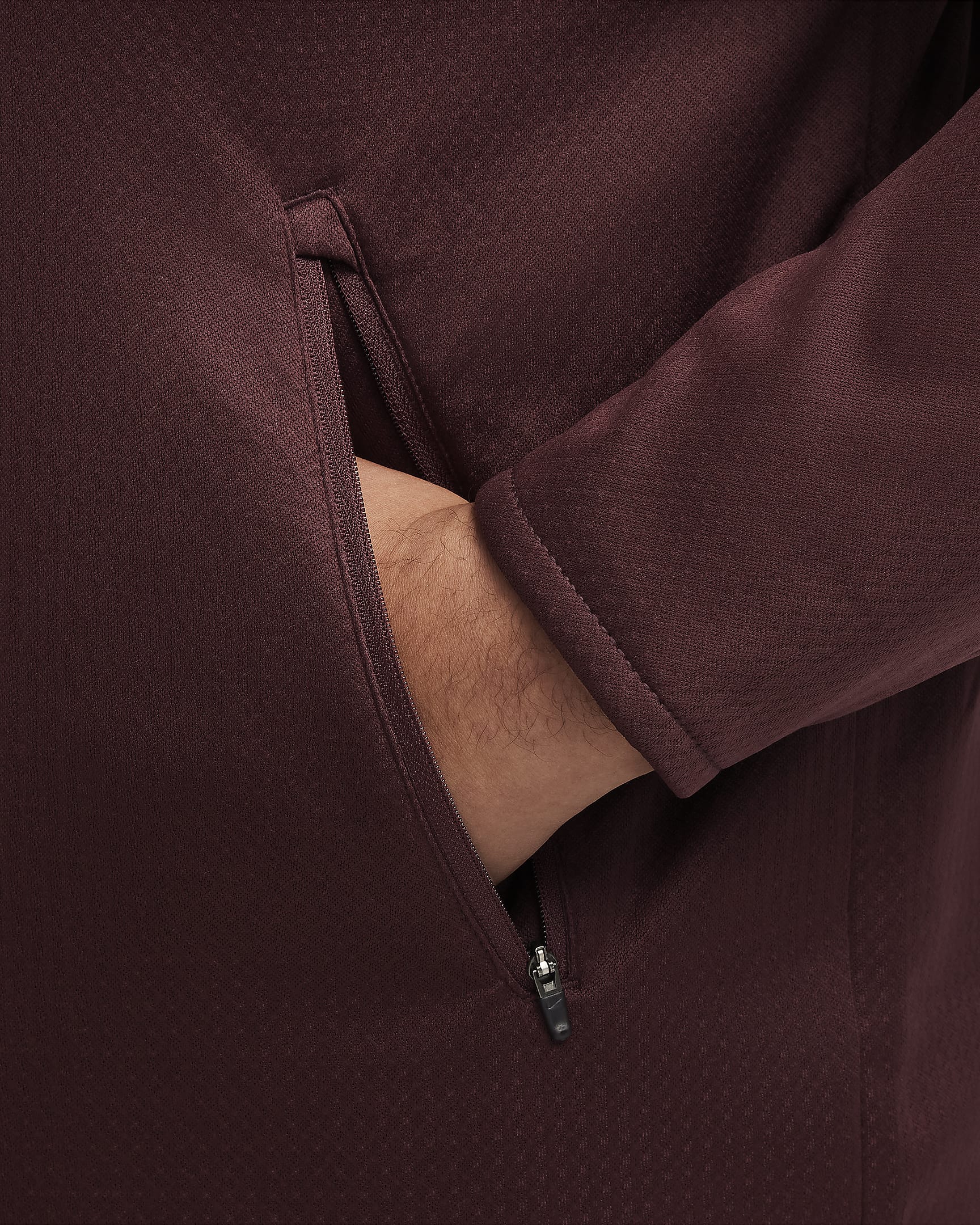 Nike Sphere Miler Men's Therma-FIT Water-Repellent Running Jacket - Burgundy Crush/Burgundy Crush