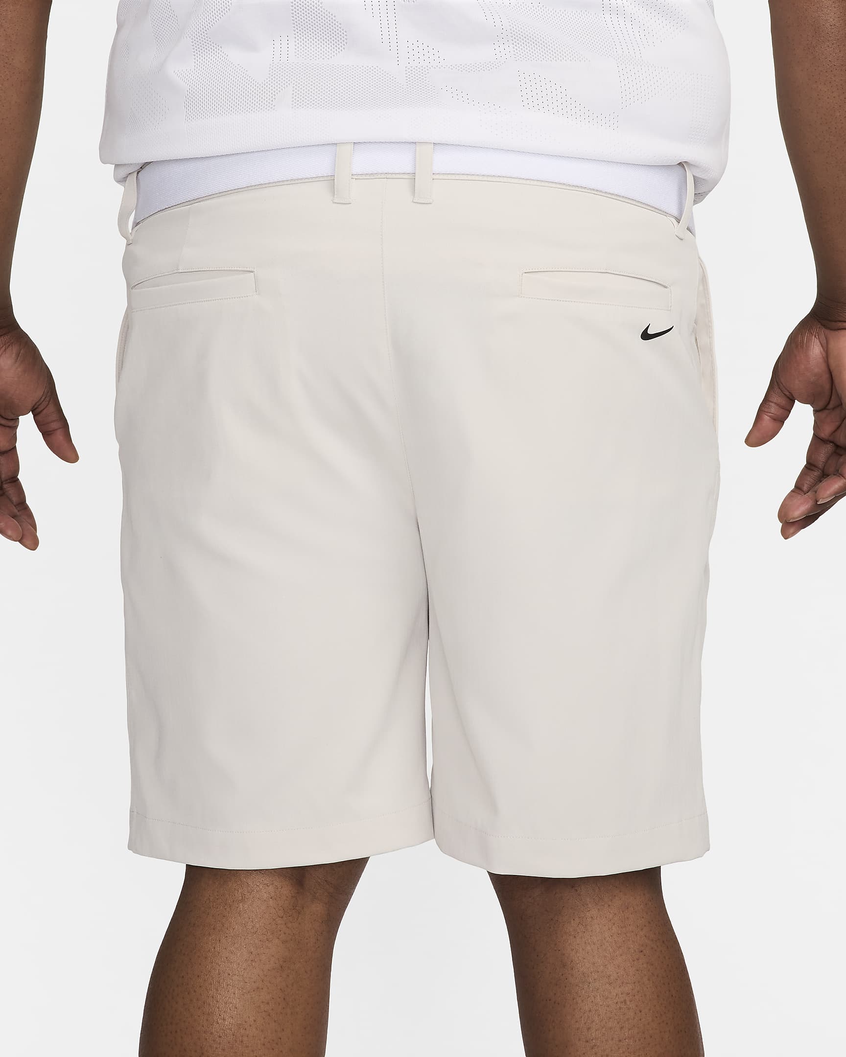 Nike Tour 20 cm Erkek Chino Golf Şortu - Light Bone/Siyah