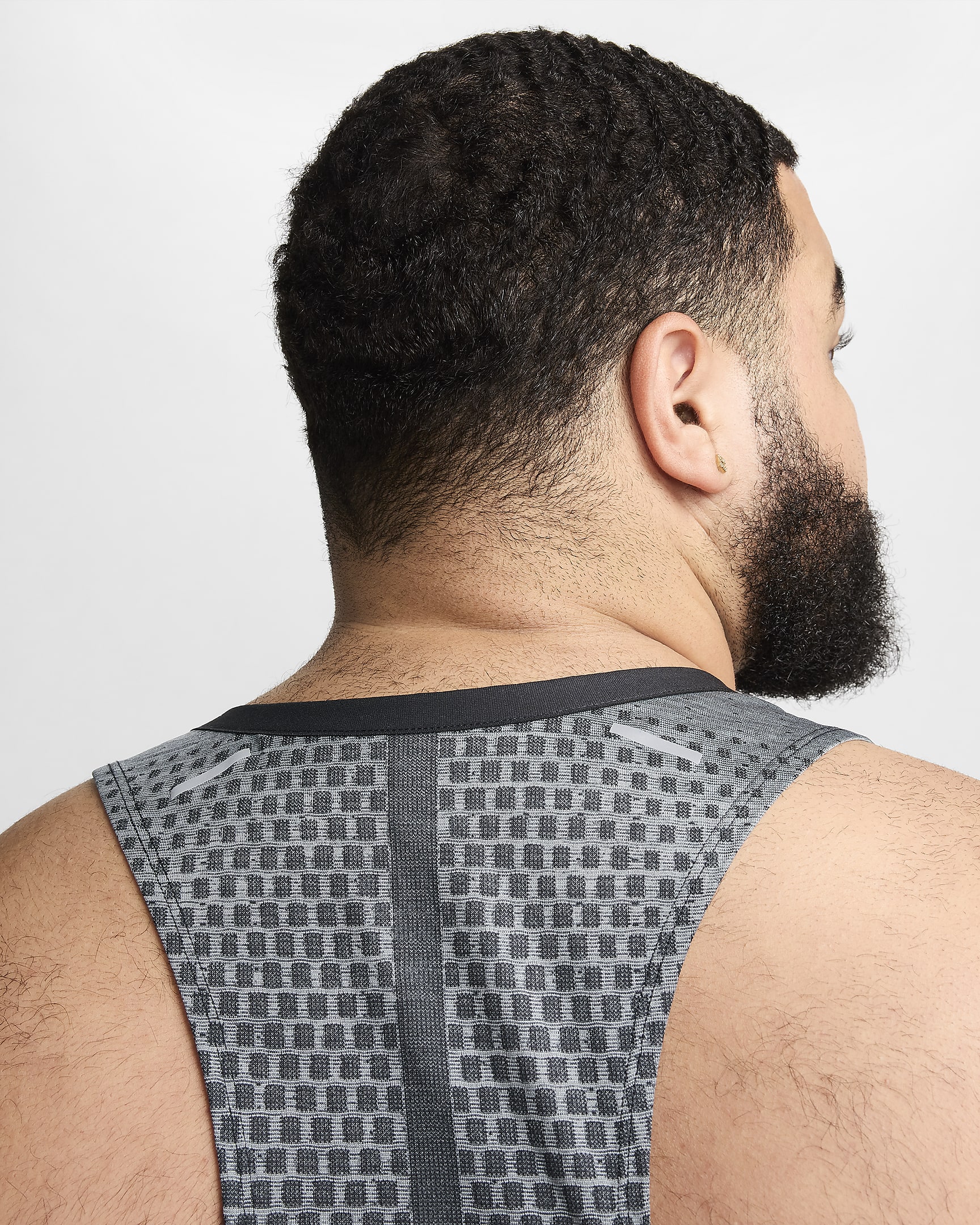 Nike Dri-FIT ADV TechKnit Ultra férfi futótrikó - Fekete/Smoke Grey