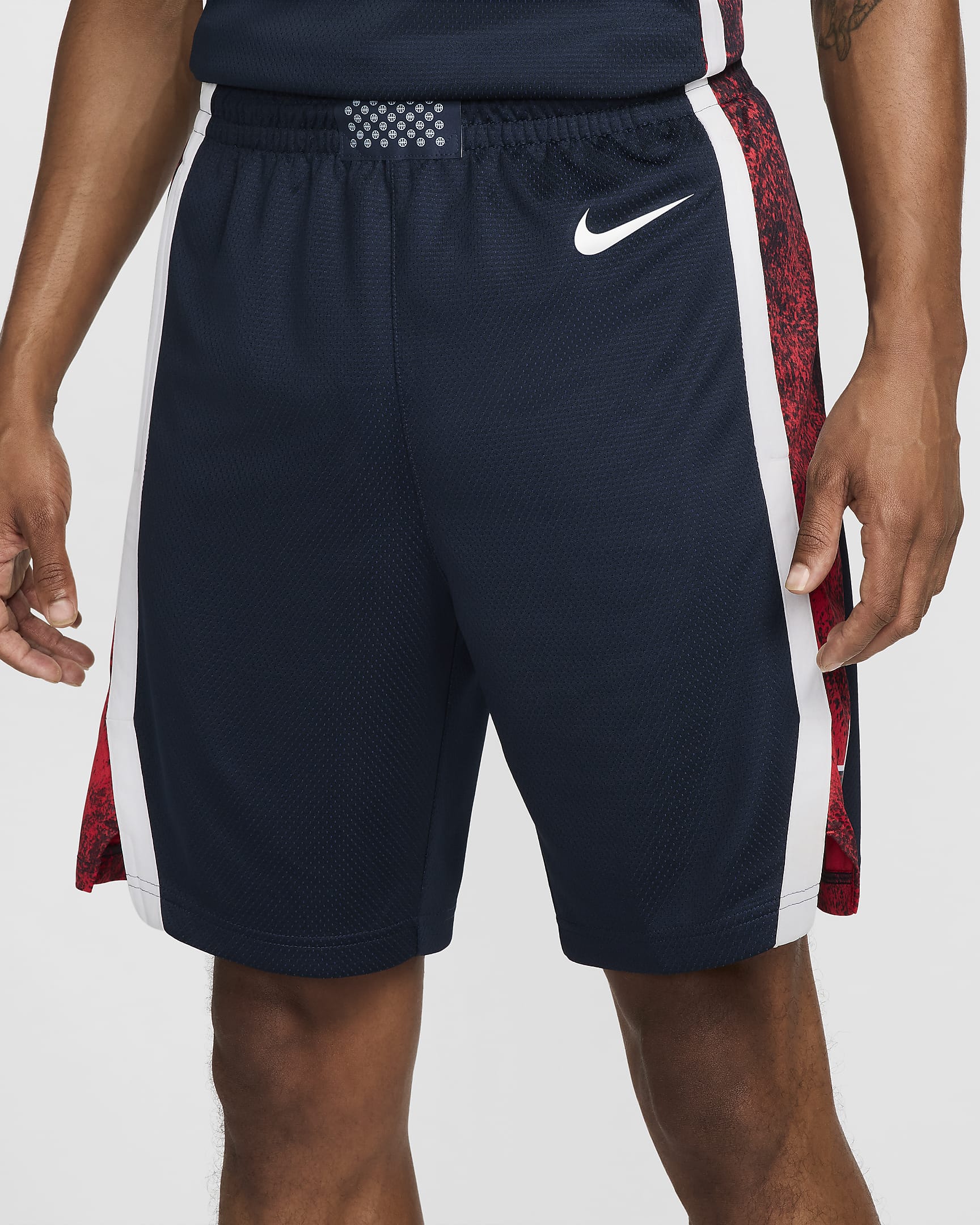 USA Limited Road Men's Jordan Basketball Shorts - Obsidian/White