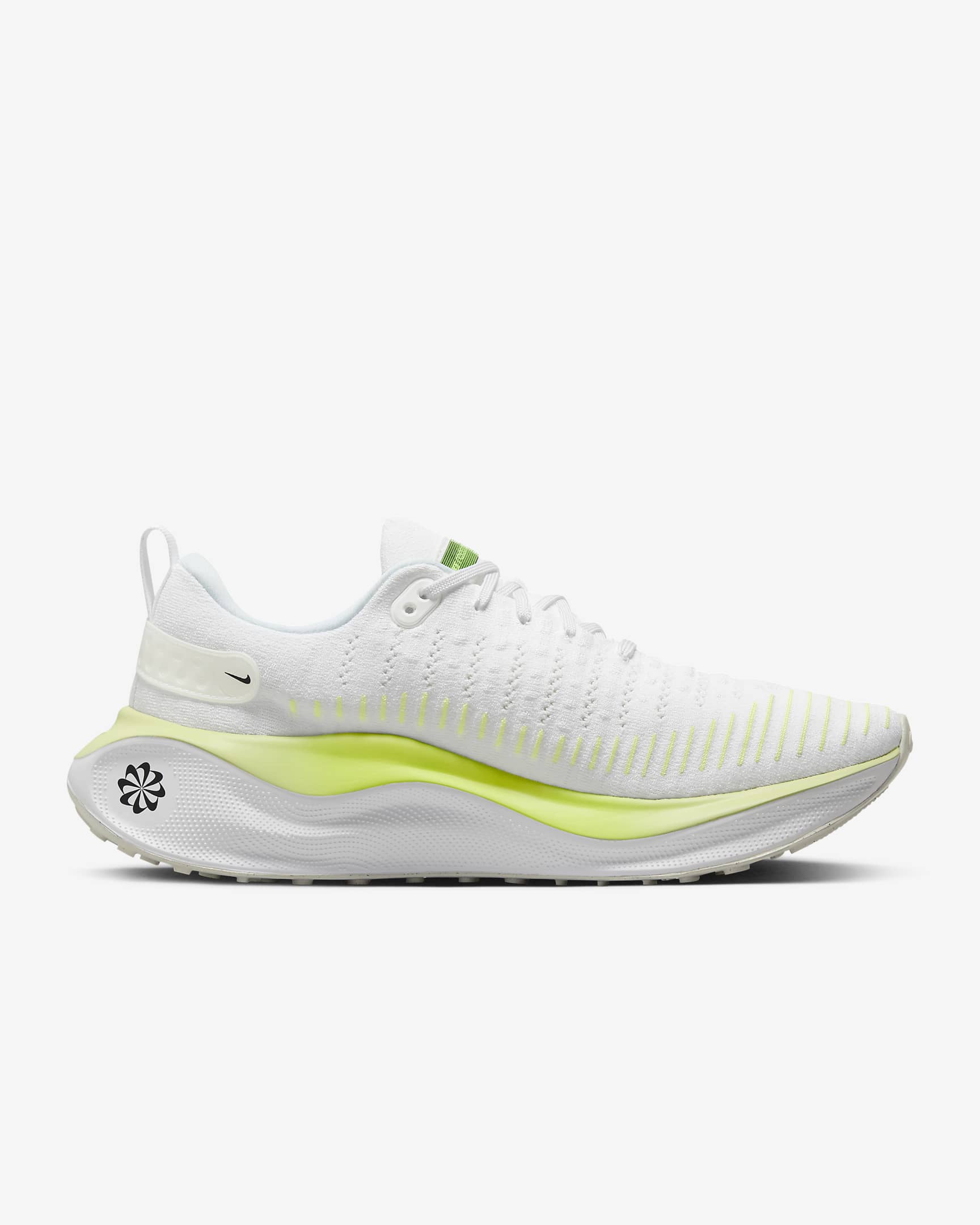 Nike InfinityRN 4 Men's Road Running Shoes - White/Light Lemon Twist/Volt/Black