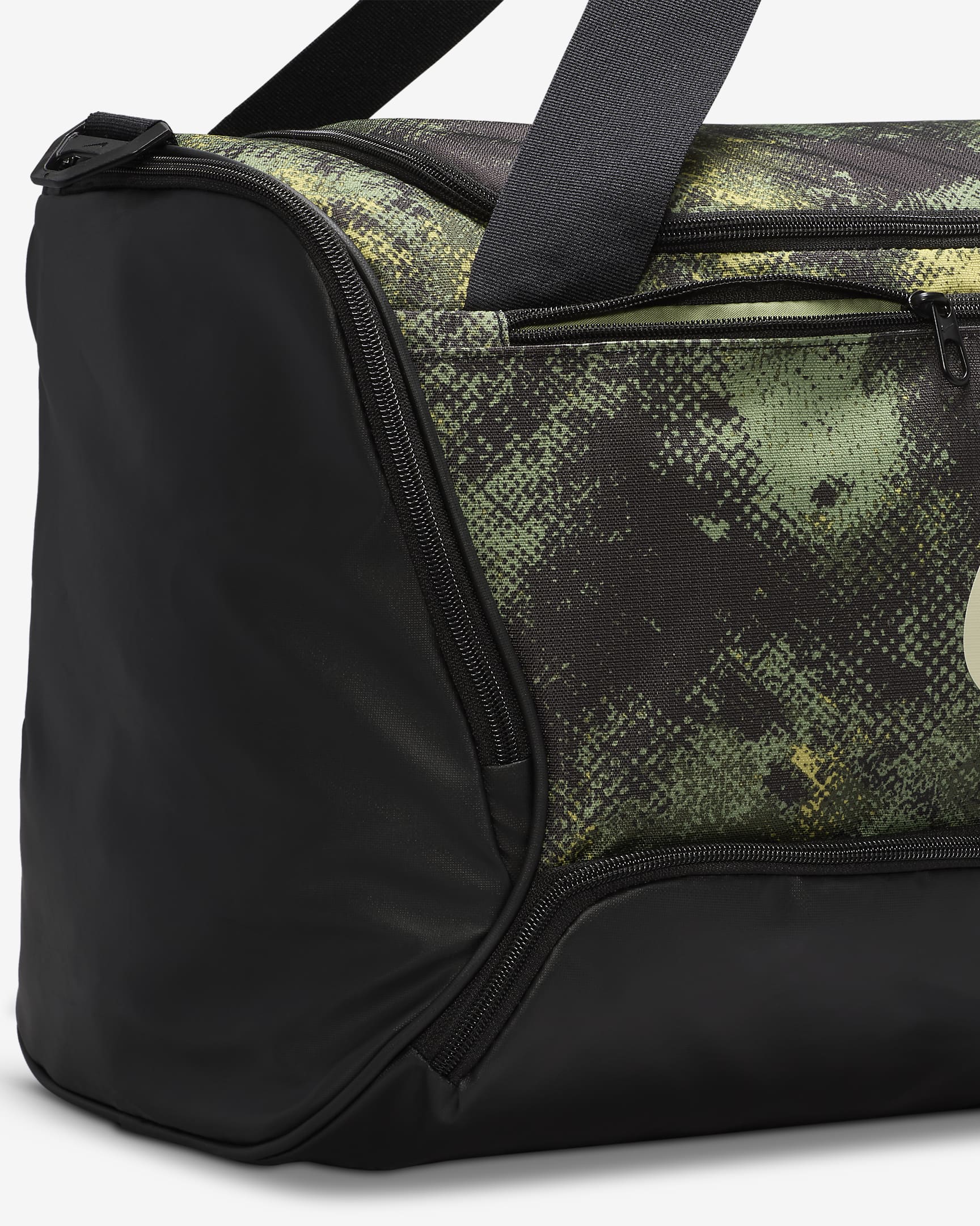 Sac de sport Nike Brasilia (taille moyenne, 60 L) - Oil Green/Noir/Coconut Milk