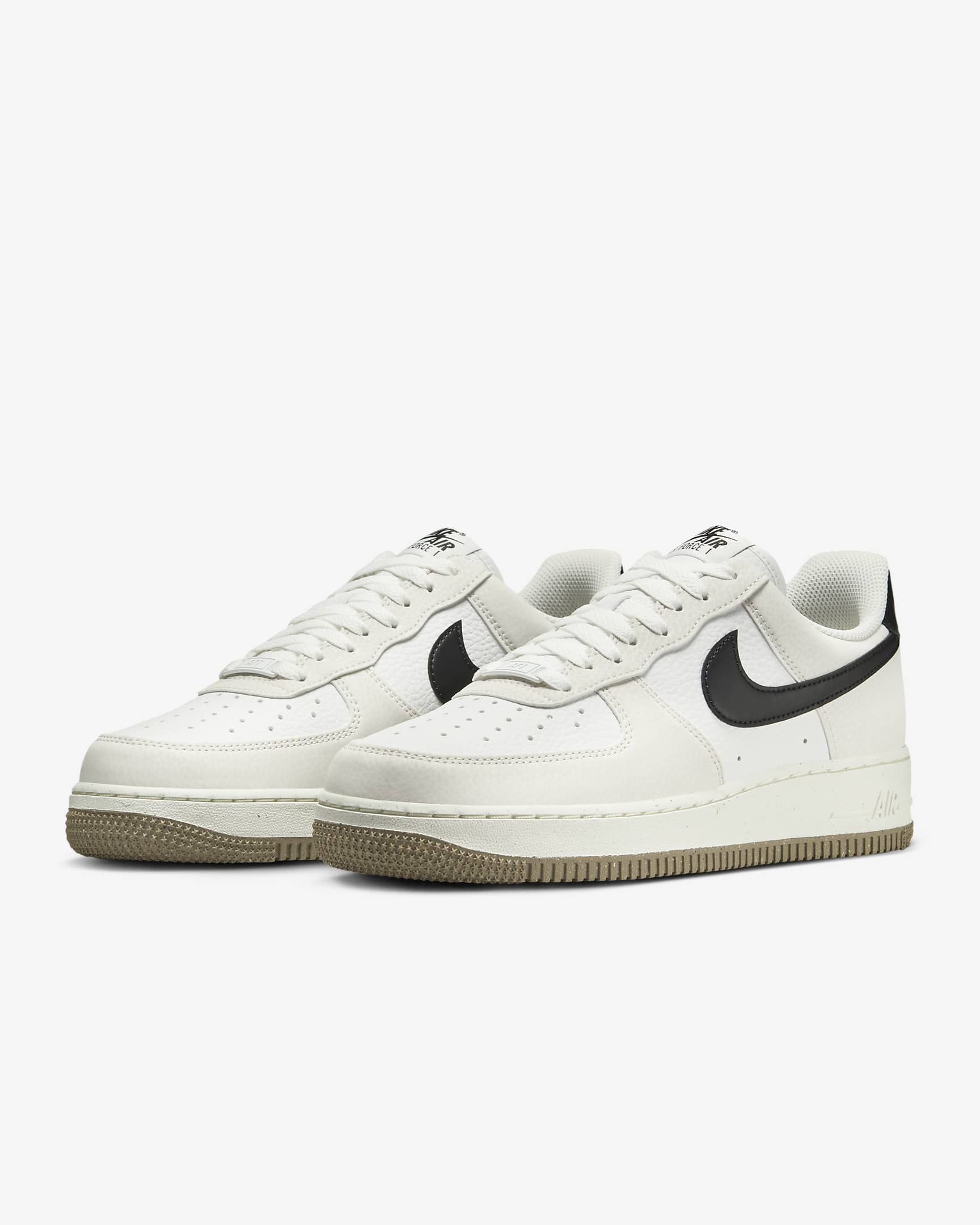 Nike Air Force 1 '07 SE Suede Damenschuh - Summit White/Khaki/Phantom/Schwarz