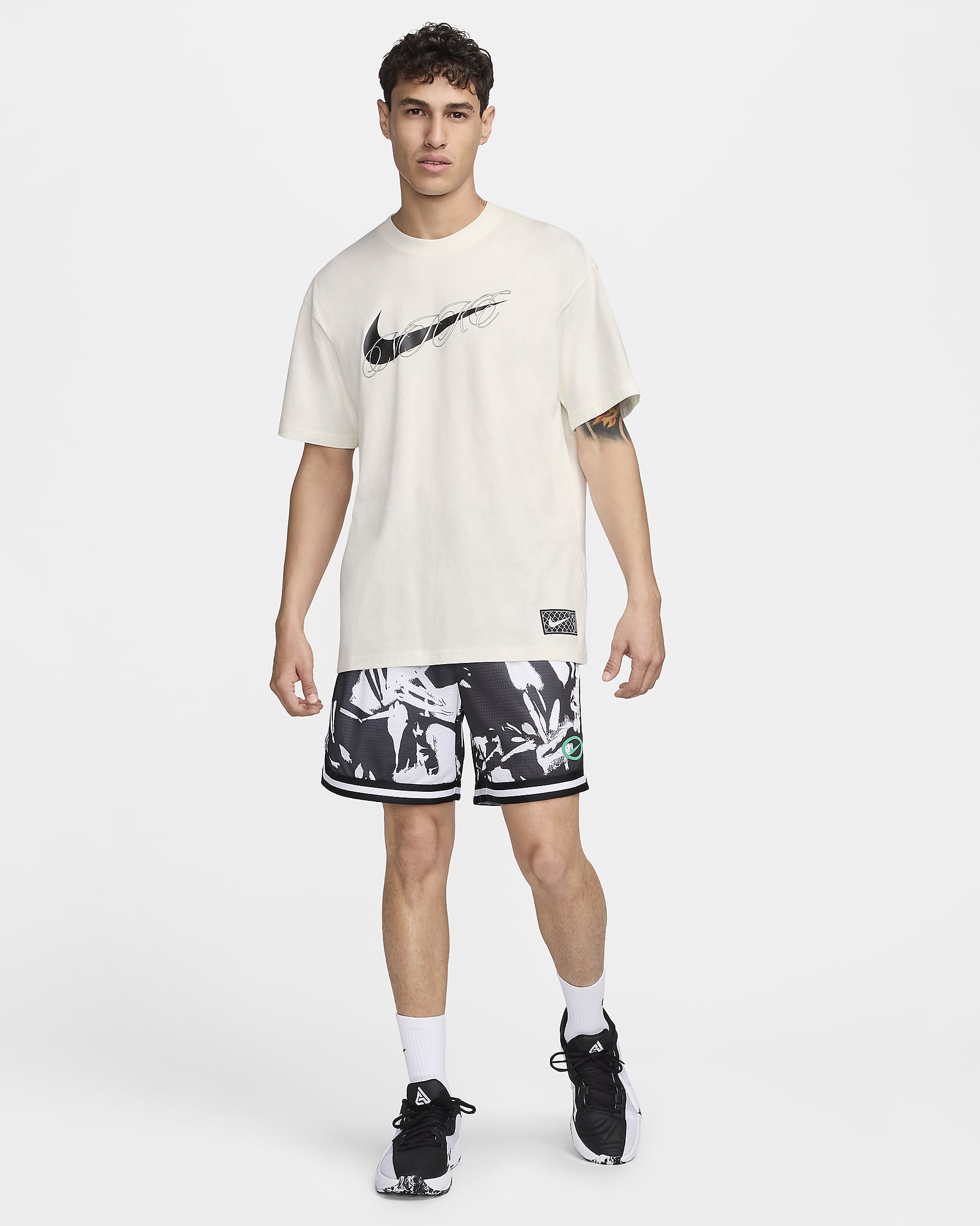 T-shirt de basquetebol Max90 Nike para homem - Sail