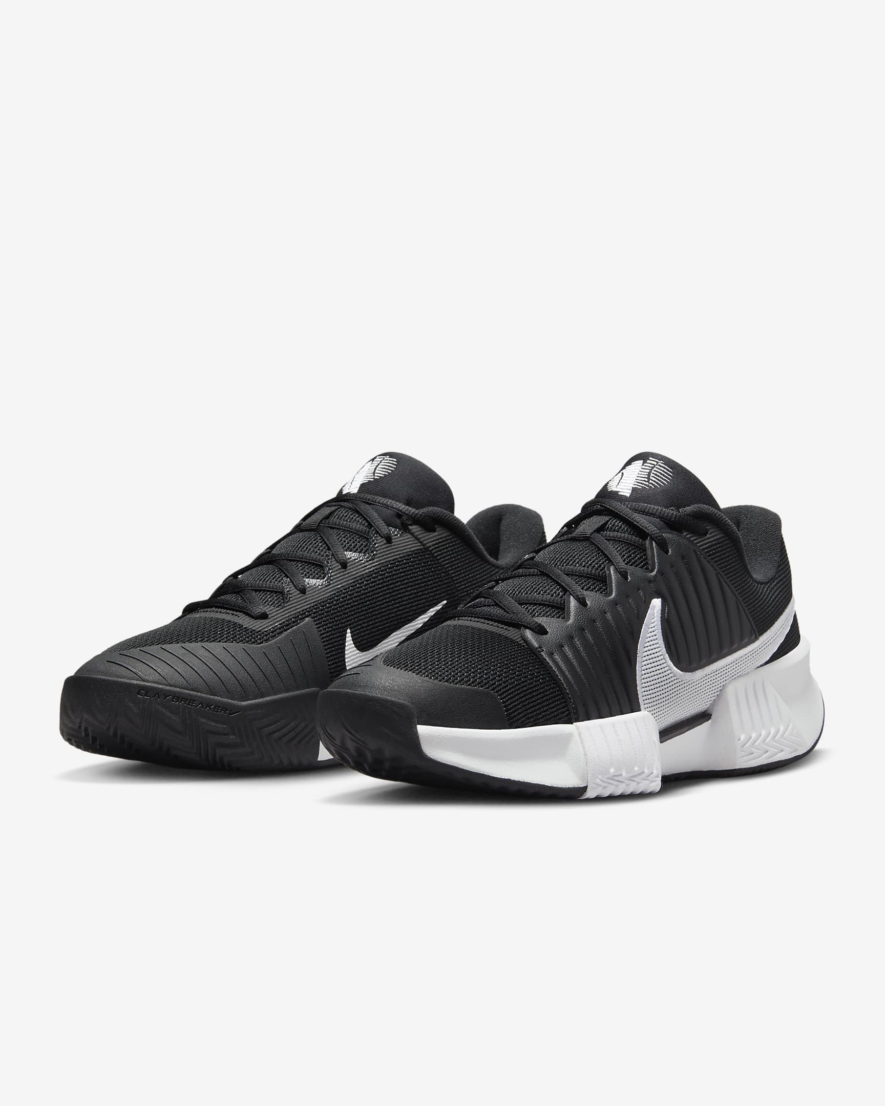 Nike Zoom GP Challenge Pro Men's Clay Court Tennis Shoes - Black/Black/White