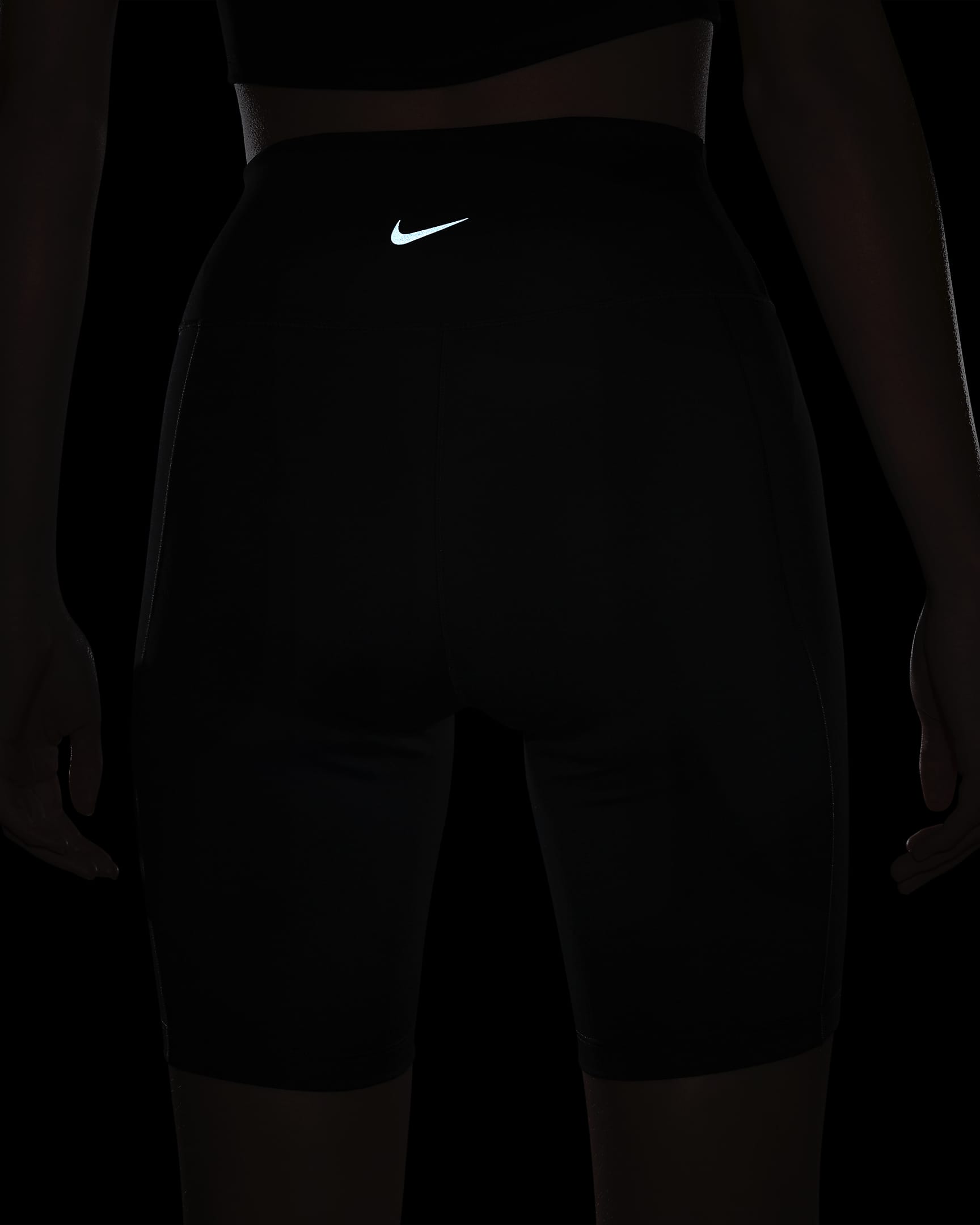 Nike One Leak Protection: Period Women's High-Waisted 20cm (approx.) Biker Shorts - Black/Black