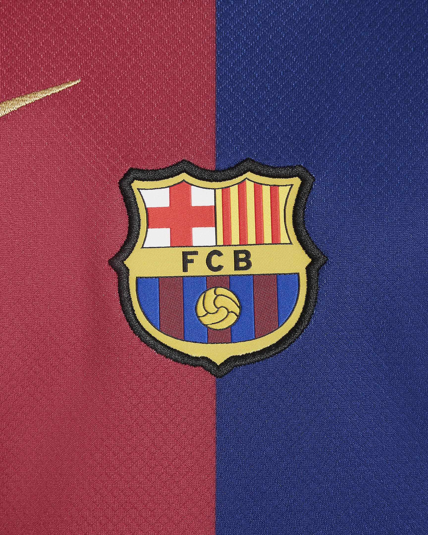 F.C. Barcelona 2024/25 Stadium Home Older Kids' Nike Dri-FIT Football