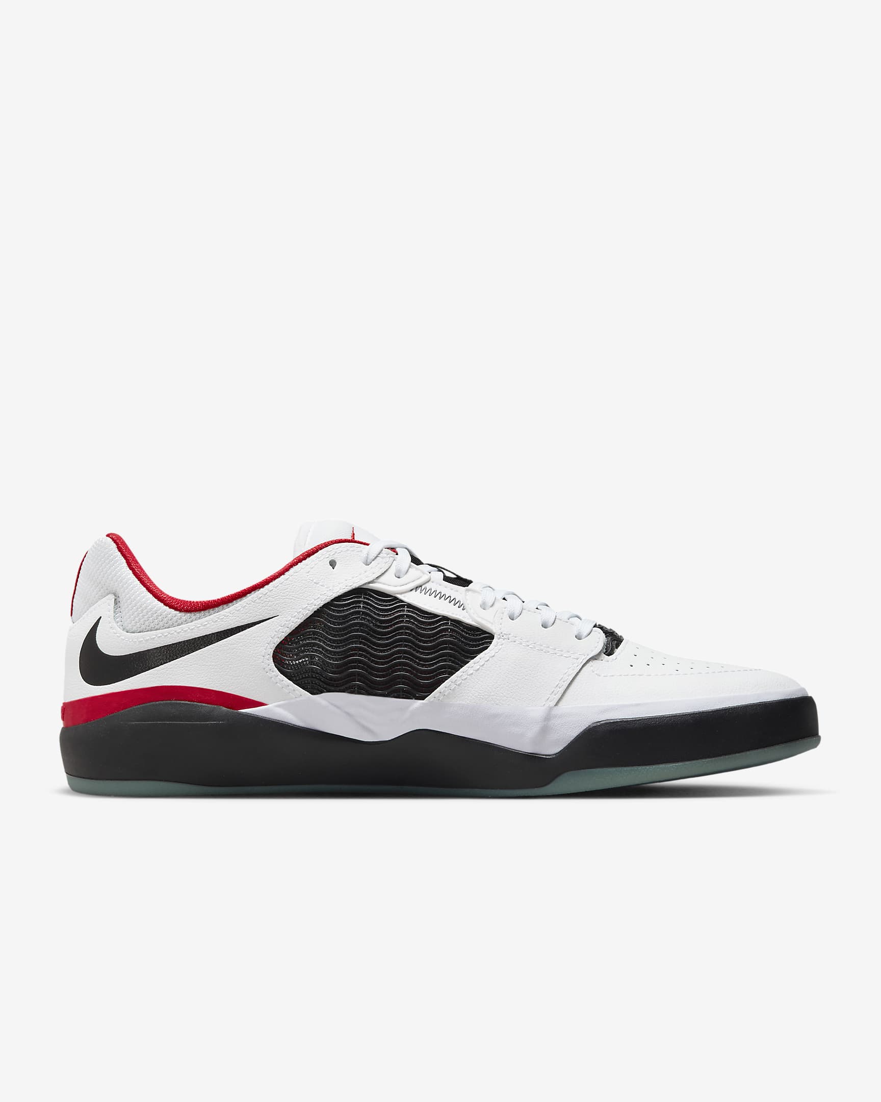 Nike SB Ishod Wair Premium Skate Shoes - White/University Red/Black/Black