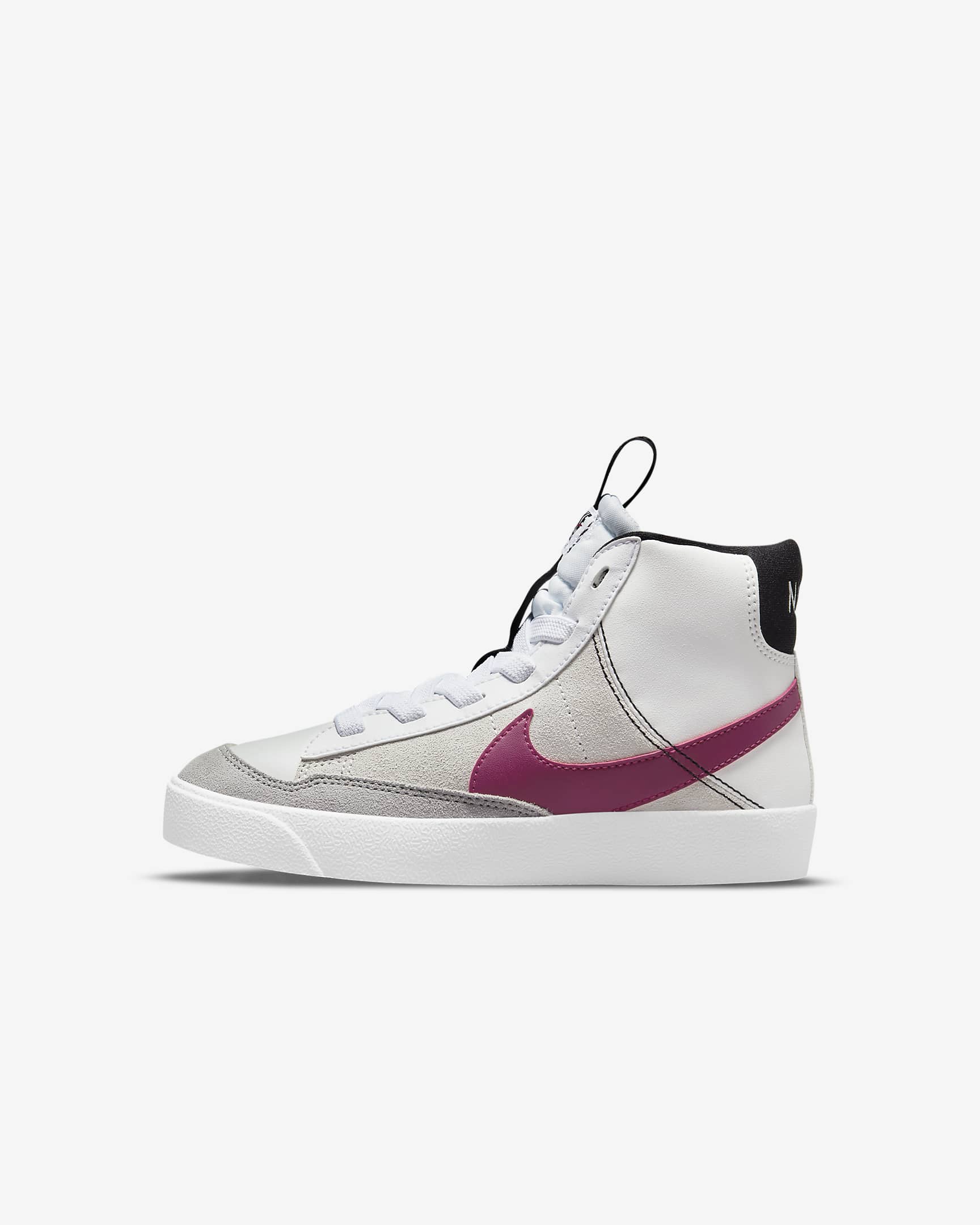 Tenis para niños de preescolar Nike Blazer Mid '77 SE Dance - Blanco/Negro/Blanco cumbre/Castaña enérgico