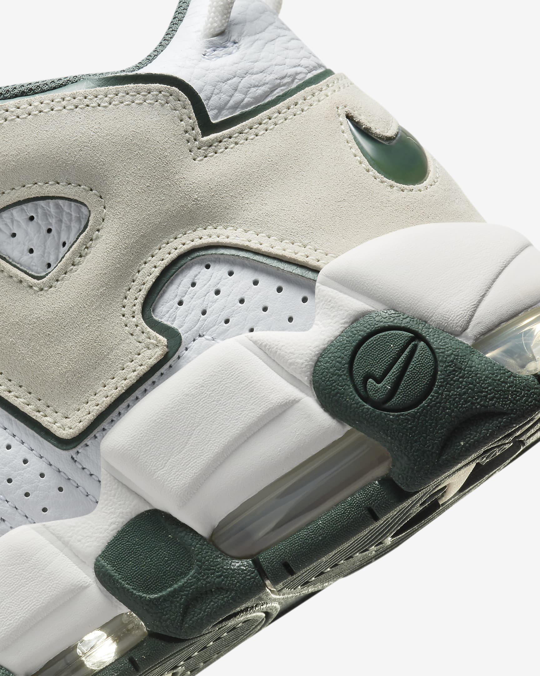 Nike Air More Uptempo '96 男鞋 - 白色/Vintage Green/Summit White/Sea Glass