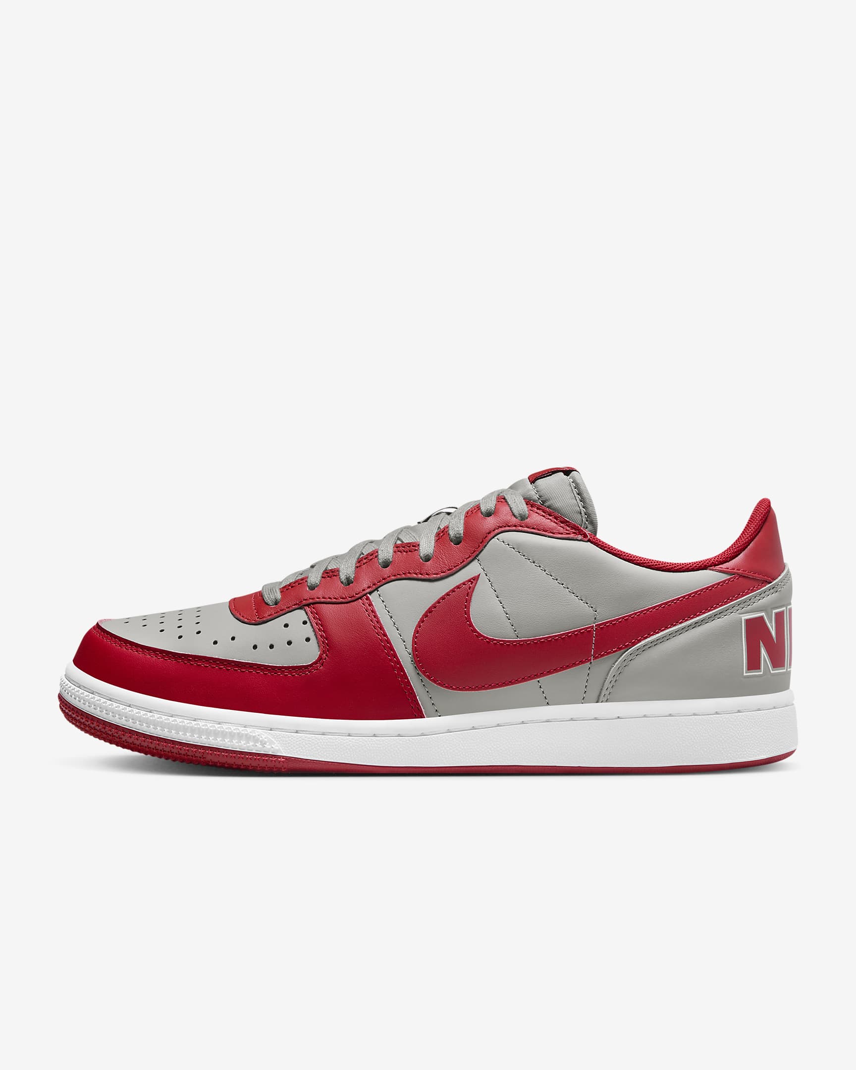 Calzado para hombre Nike Terminator Low - Gris medio/Blanco/Rojo universitario