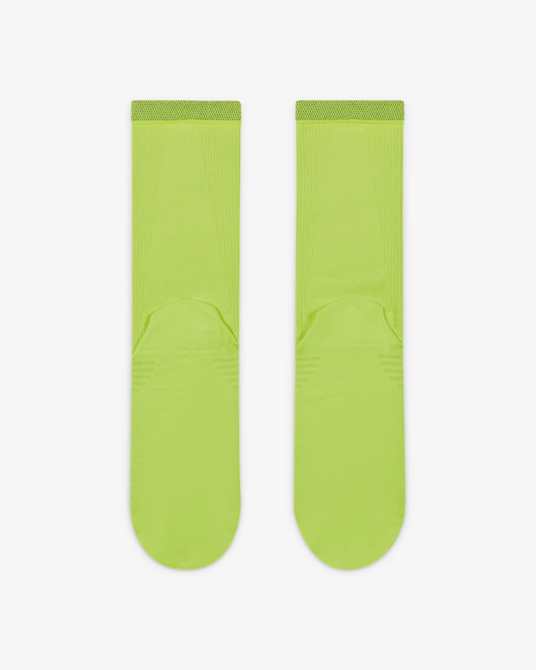 Nike Spark Lightweight Running Crew Socks - Volt/Reflect Silver