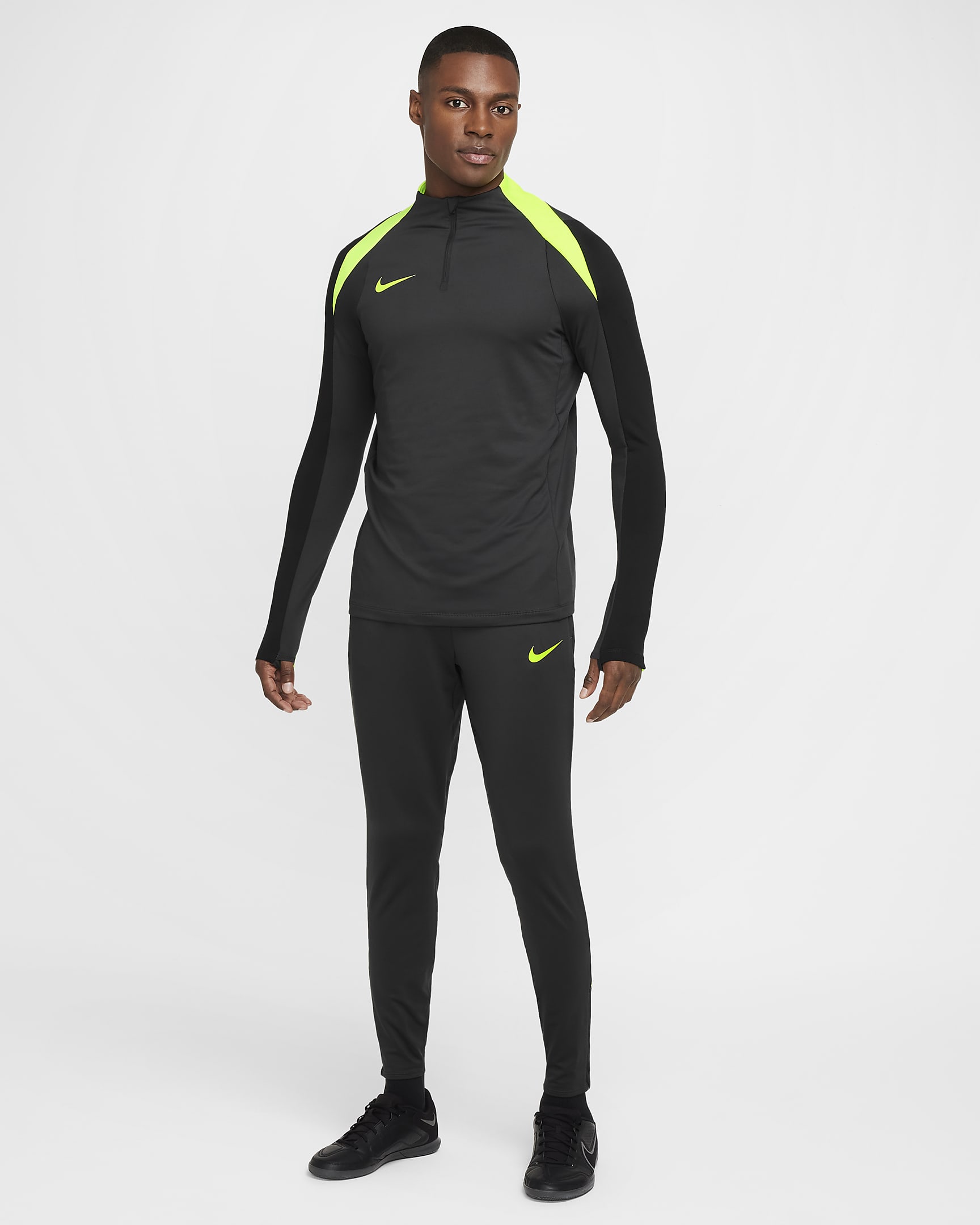 Pantalon de foot Dri-FIT Nike Strike pour homme - Anthracite/Volt/Volt