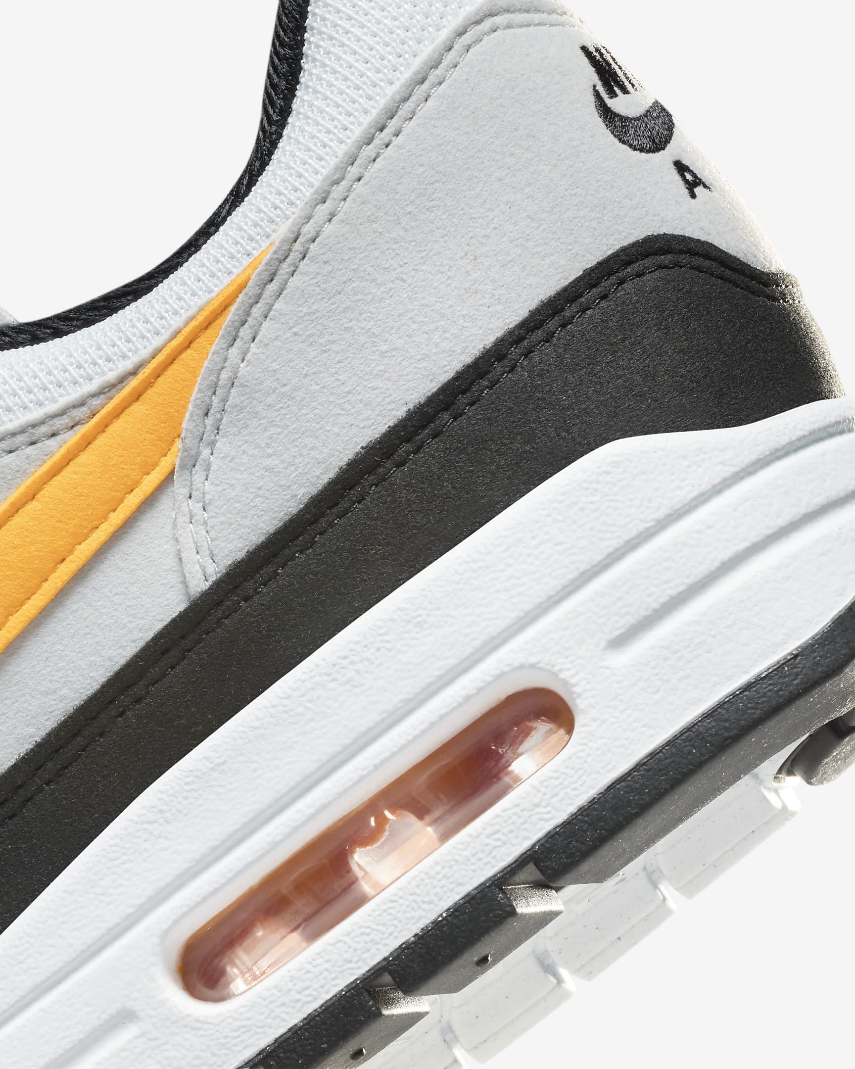 Nike Air Max 1 Men's Shoes - White/Black/Pure Platinum/University Gold