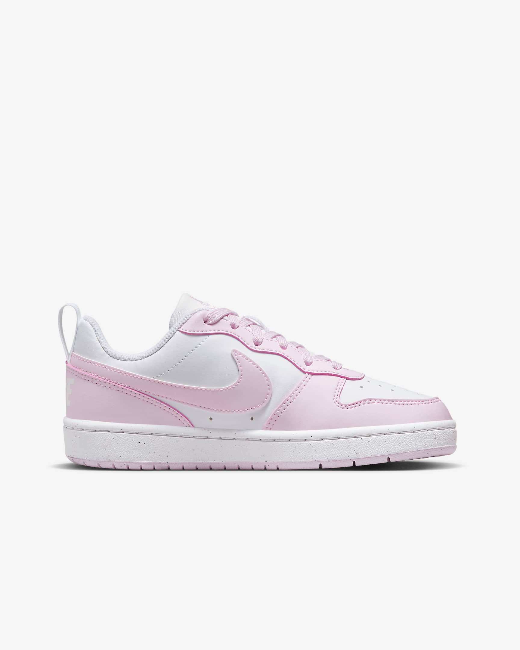 Nike Court Borough Low Recraft Older Kids' Shoes - White/Pink Foam