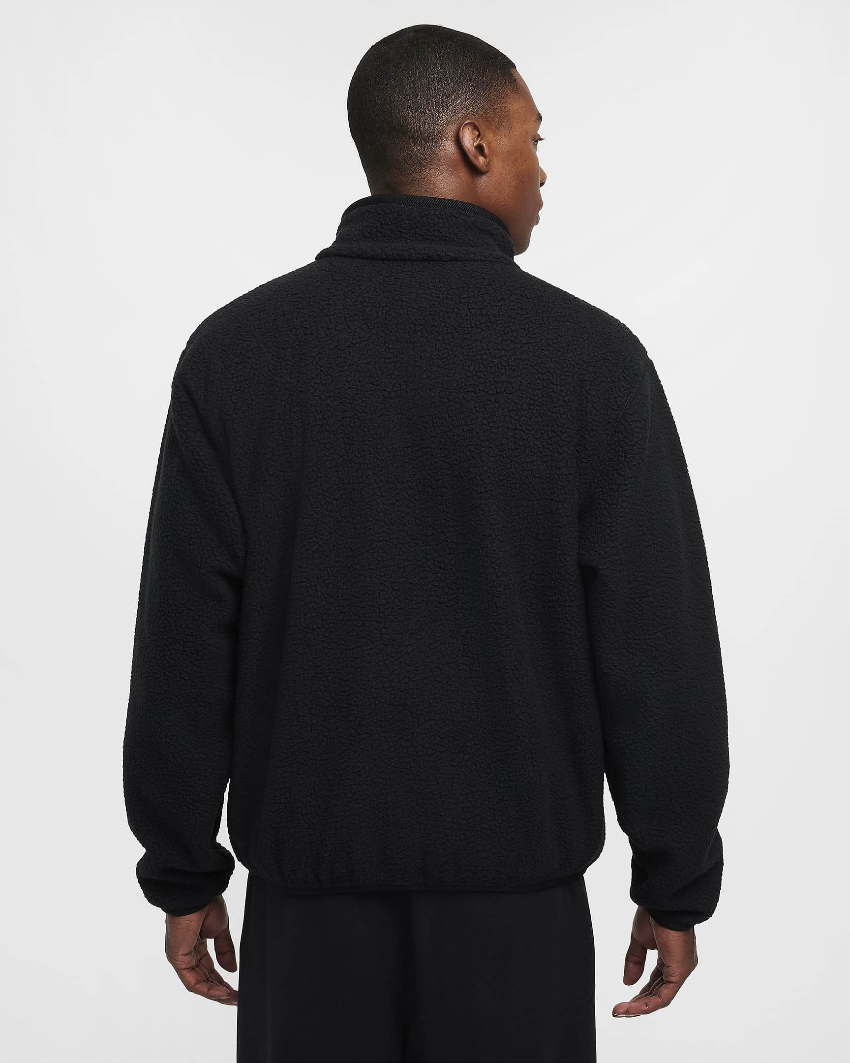 Nike Sportswear Club Men's Fleece Jacket - Black/White