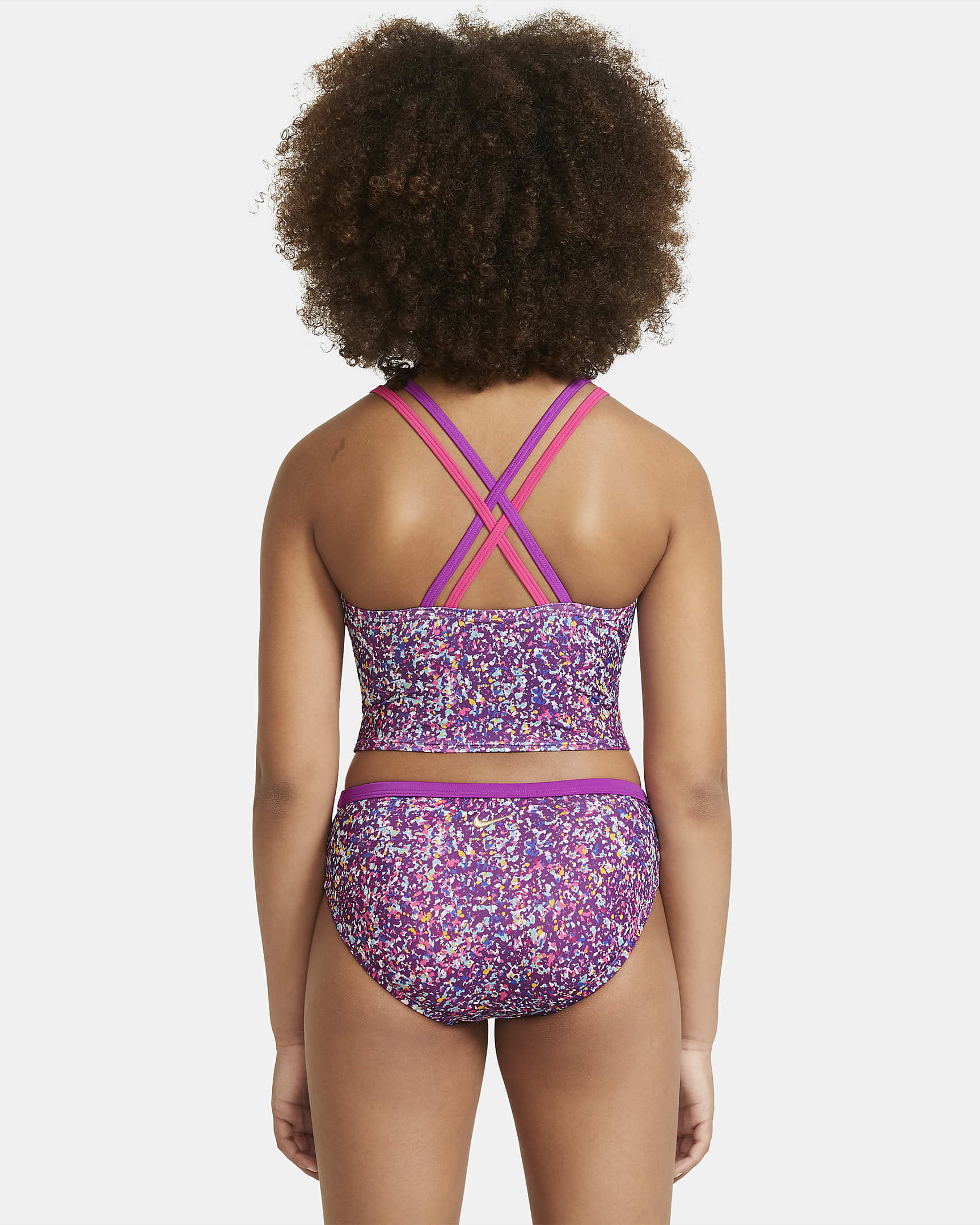 Nike Big Kids' (Girls') Spiderback Bikini Set - Vivid Purple