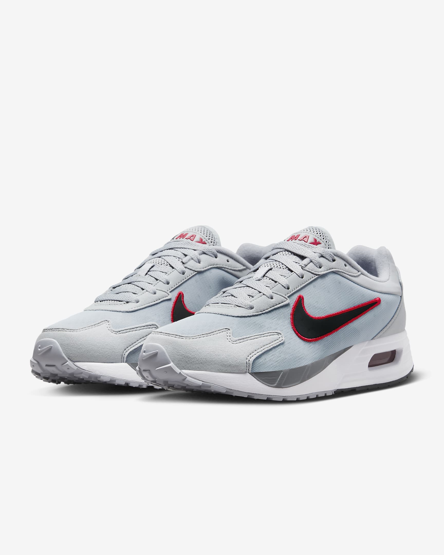 Calzado para hombre Nike Air Max Solo - Gris lobo/Gris azulado/Rojo universitario/Negro