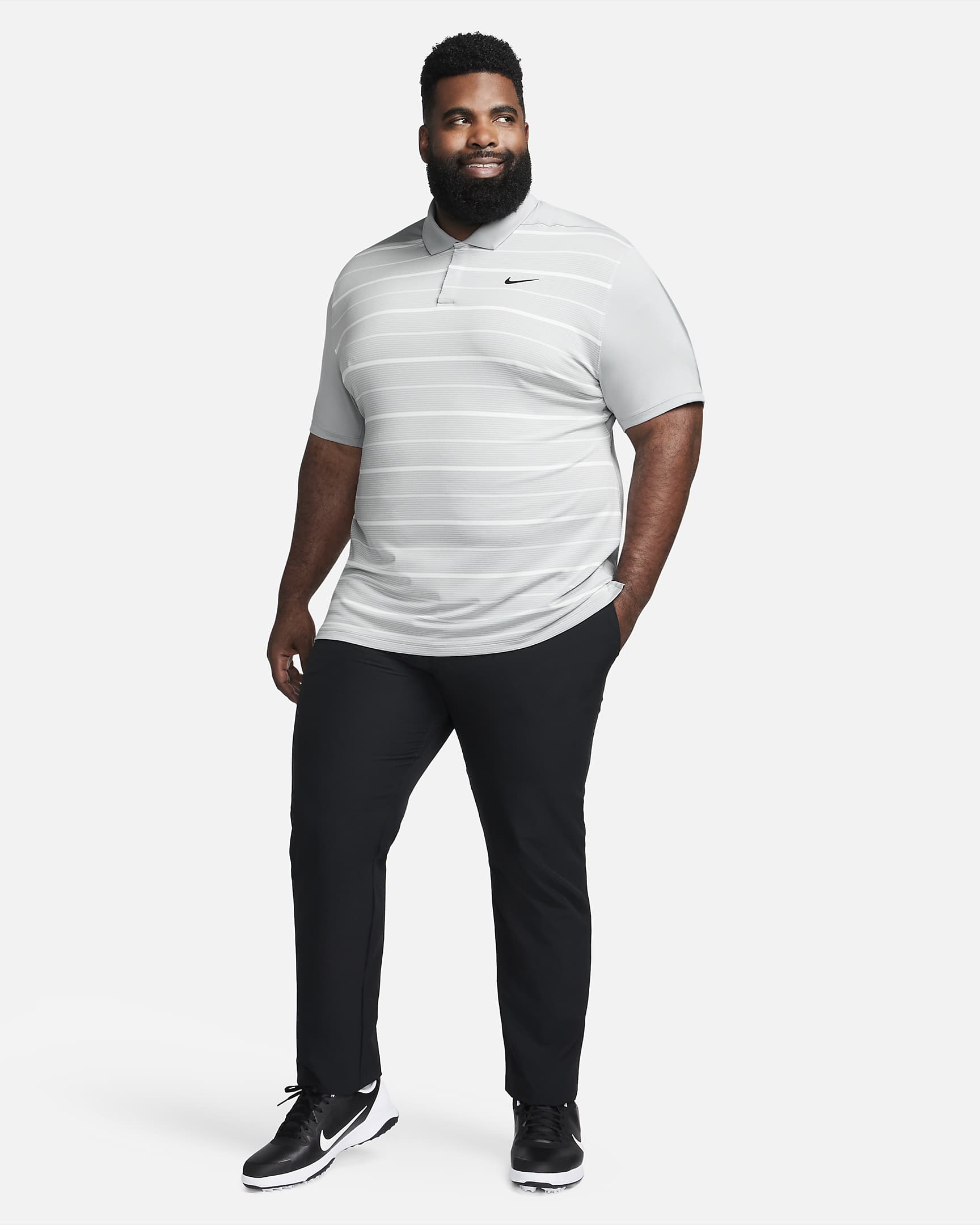 Nike Dri-FIT Tiger Woods Men's Striped Golf Polo. Nike UK