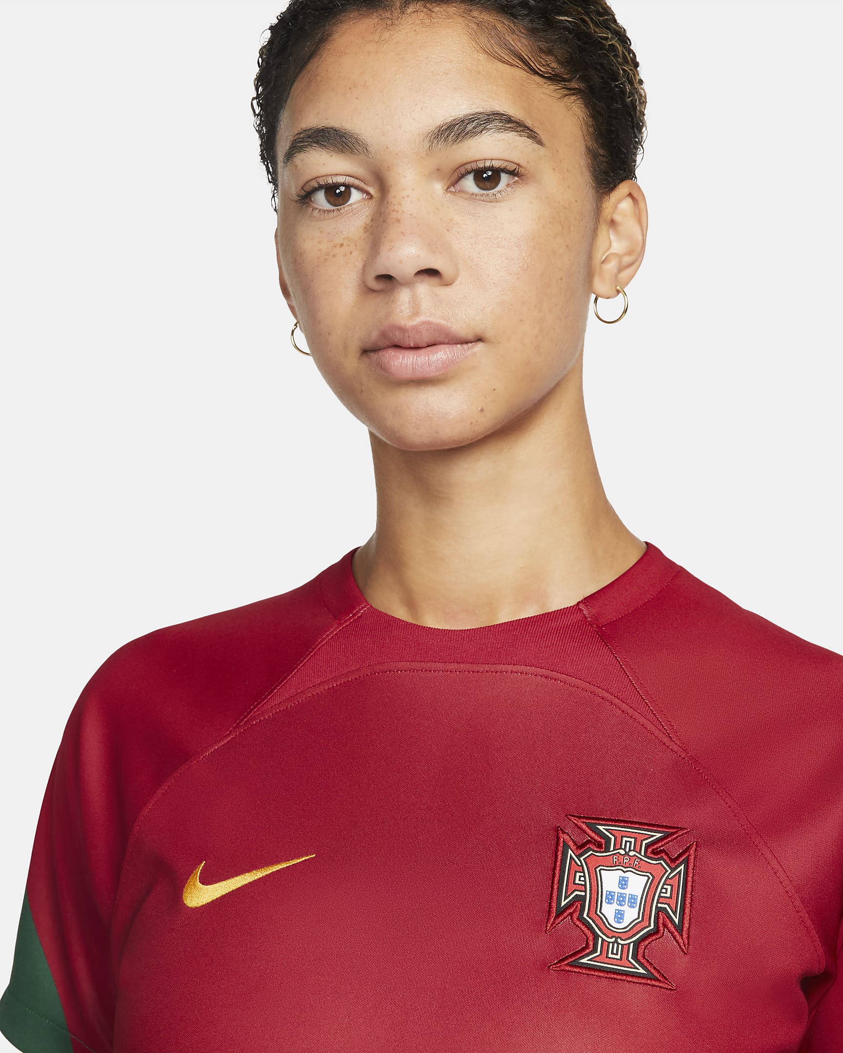 Portugal 2022/23 Stadium Home Women's Nike DriFIT Football Shirt. Nike SE