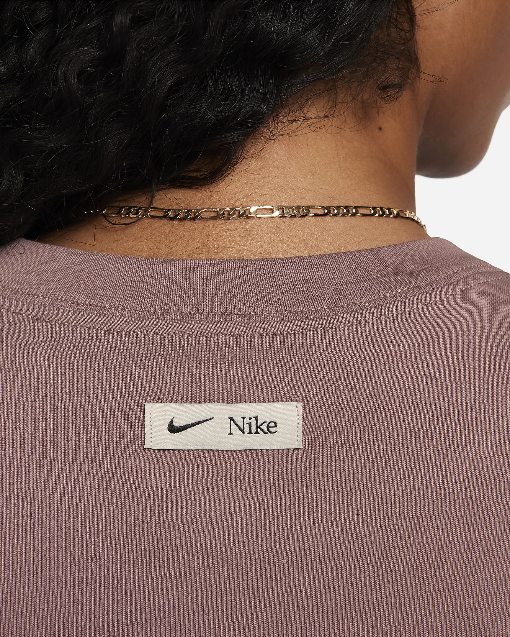 Nike Sportswear Women's Oversized Long-Sleeve Top - Smokey Mauve