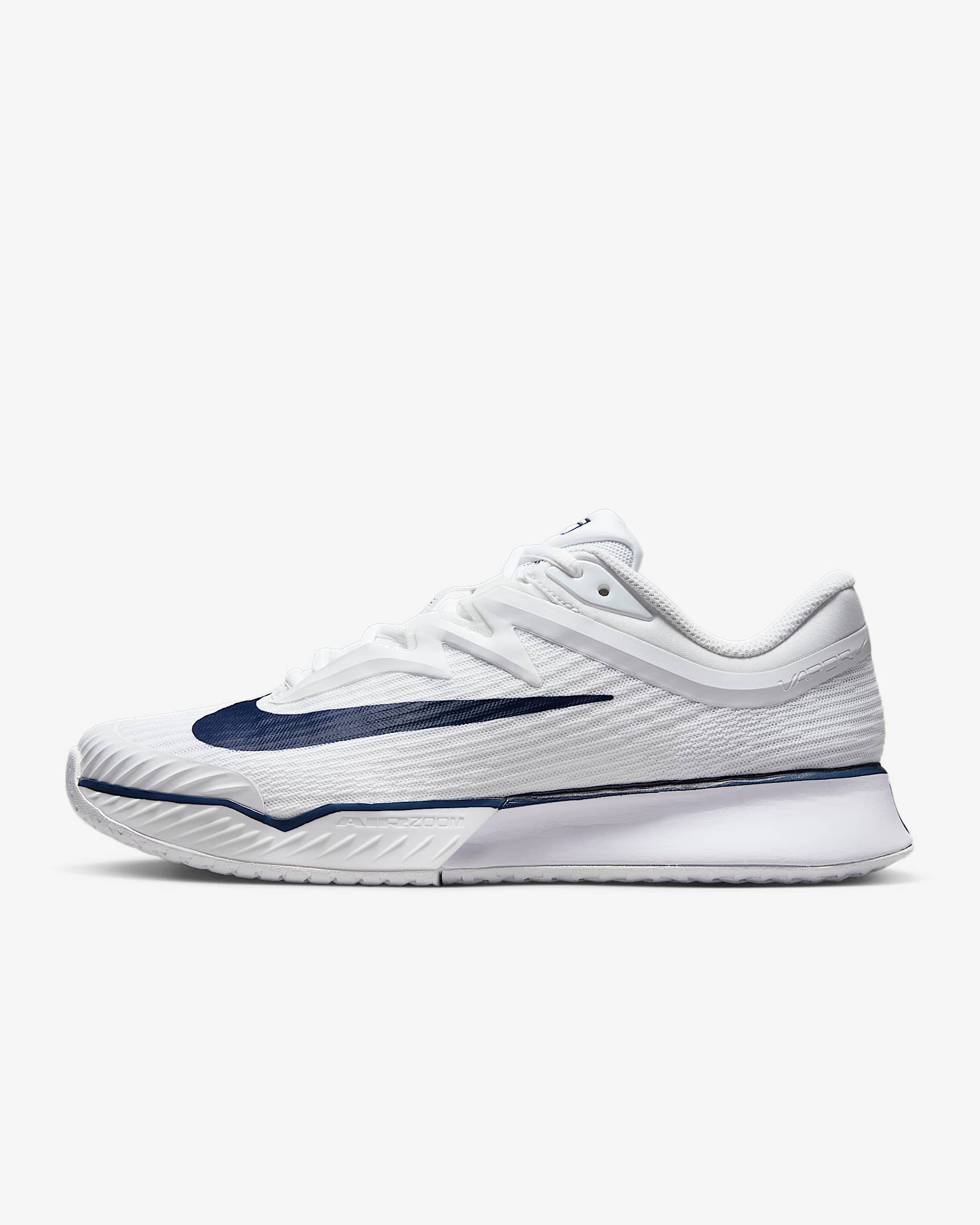 Tenis de tenis para cancha dura para mujer Nike Vapor Pro 3 Premium - Blanco/Azul marino medianoche