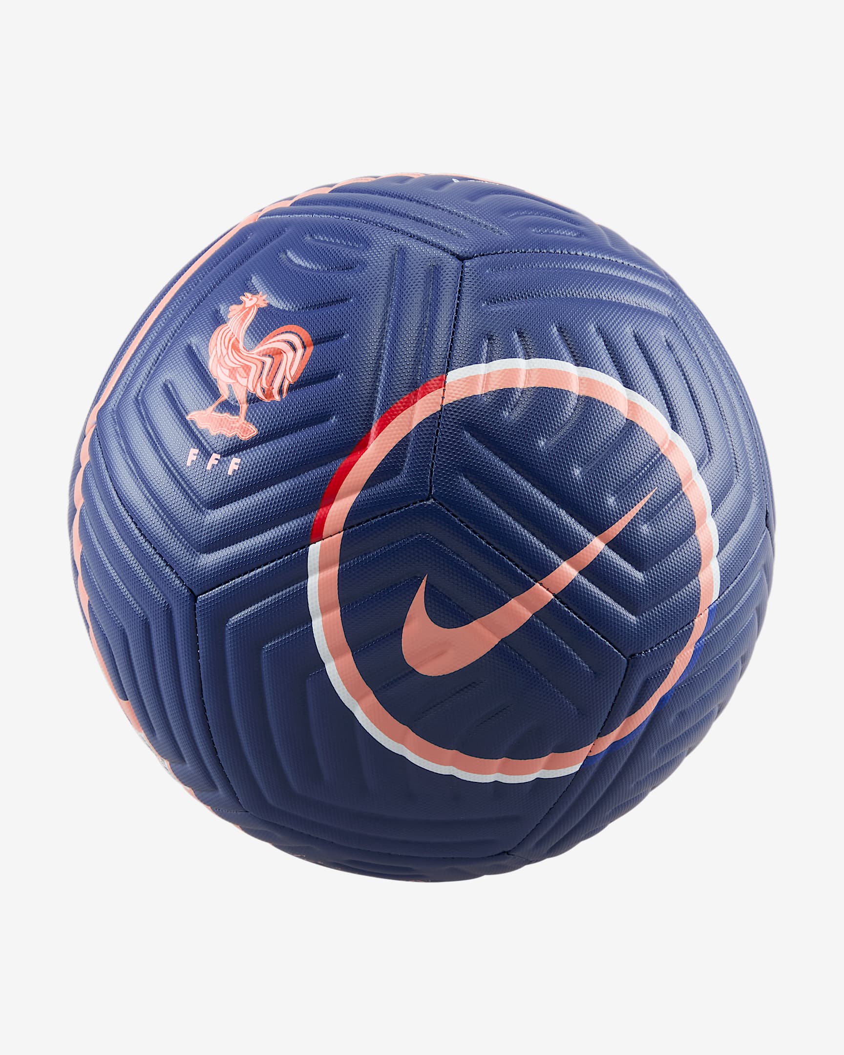 Ballon Nike Academy France 2025/2026 - Blue Void/Bleached Coral/Bleached Coral