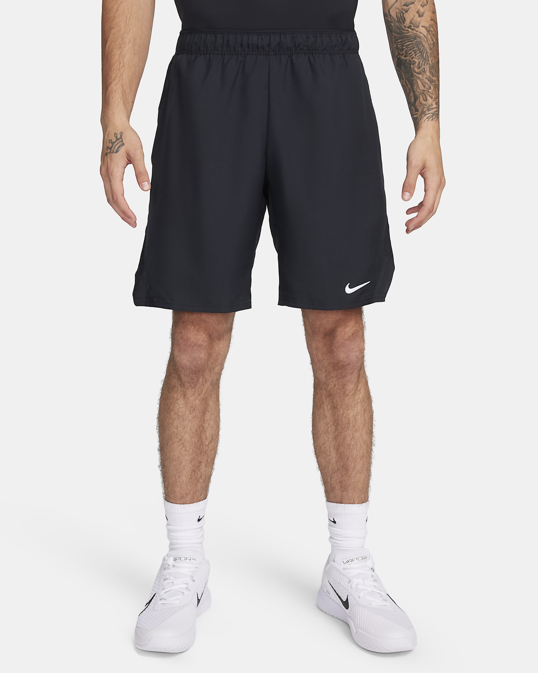 Shorts de tenis de 23 cm Dri-FIT para hombre NikeCourt Victory - Negro/Blanco