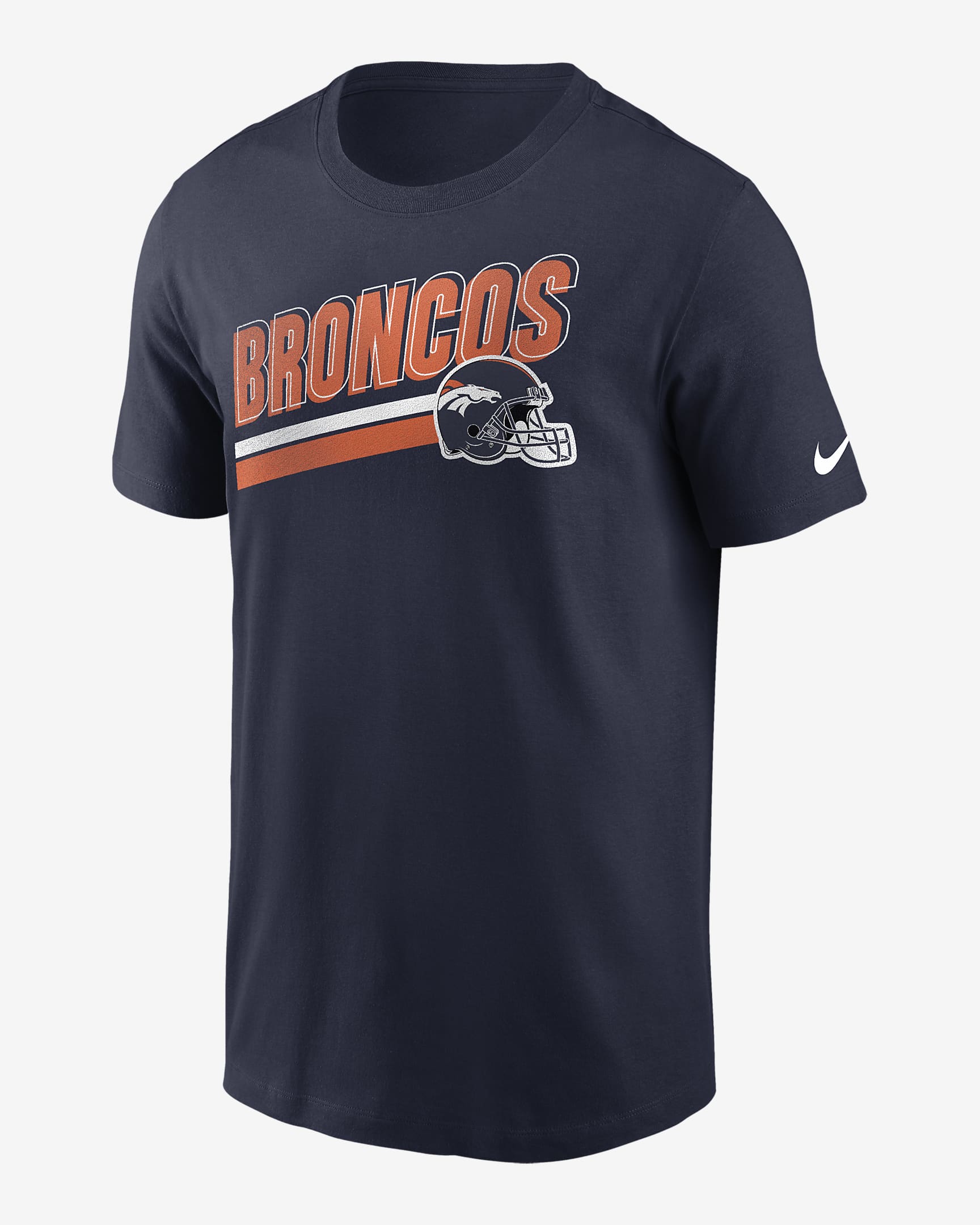 Denver Broncos Essential Blitz Lockup Men's Nike NFL T-Shirt. Nike.com