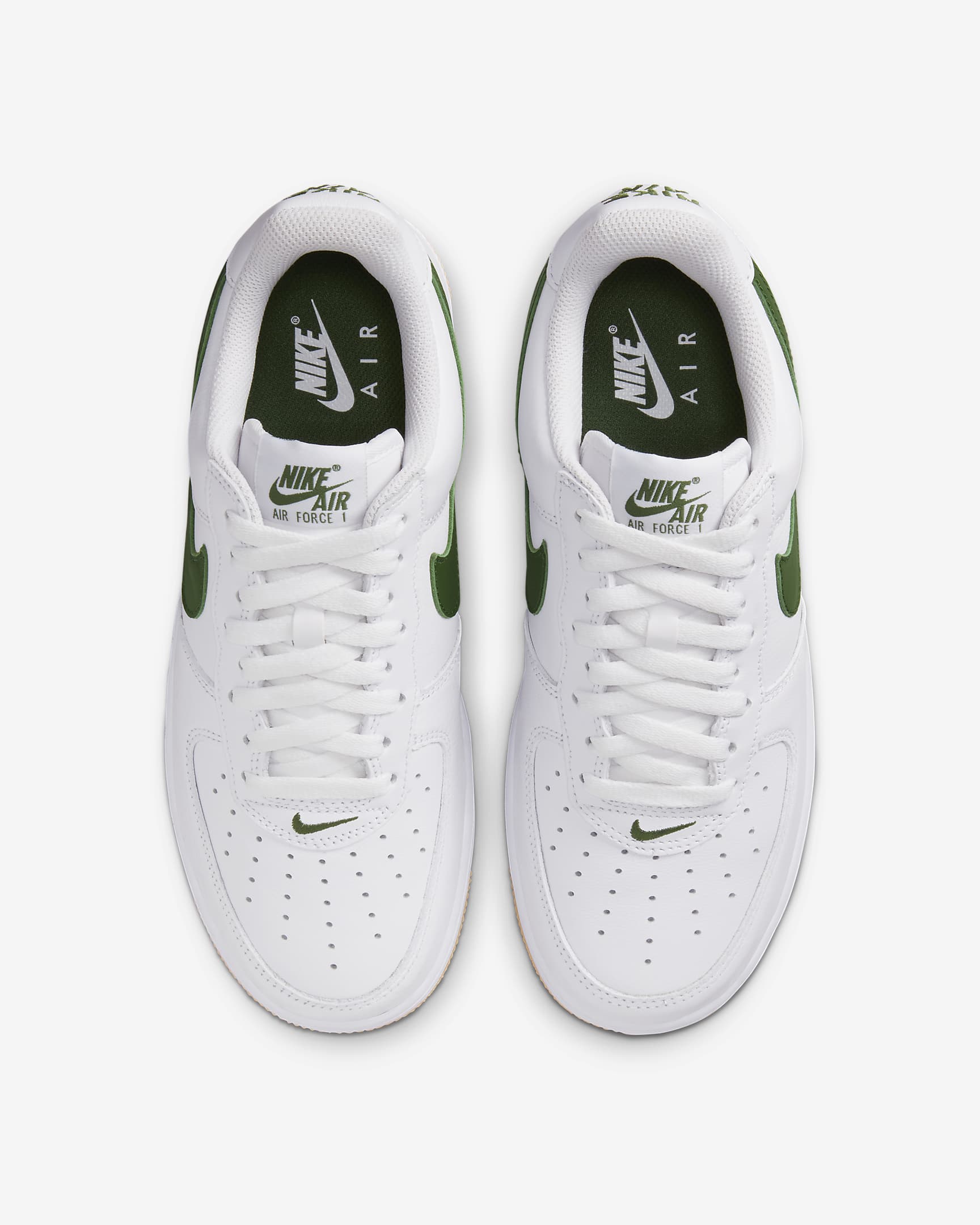 Nike Air Force 1 Low Retro Men's Shoes - White/Gum Yellow/Forest Green