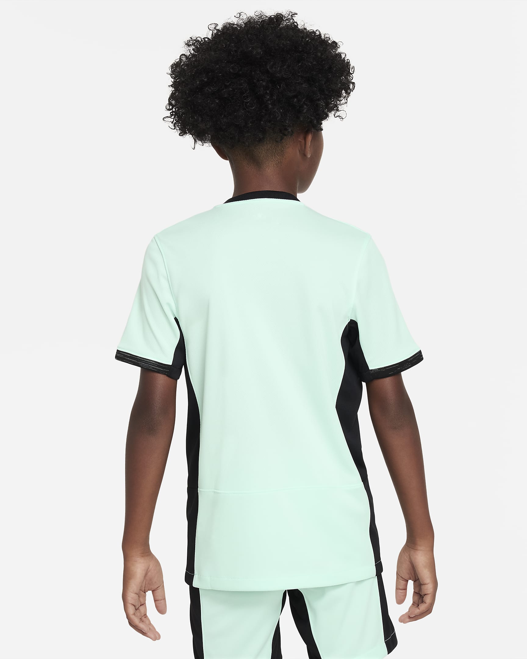 Chelsea F.C. 2023/24 Stadium Third Older Kids' Nike Dri-FIT Football Shirt - Mint Foam/Black