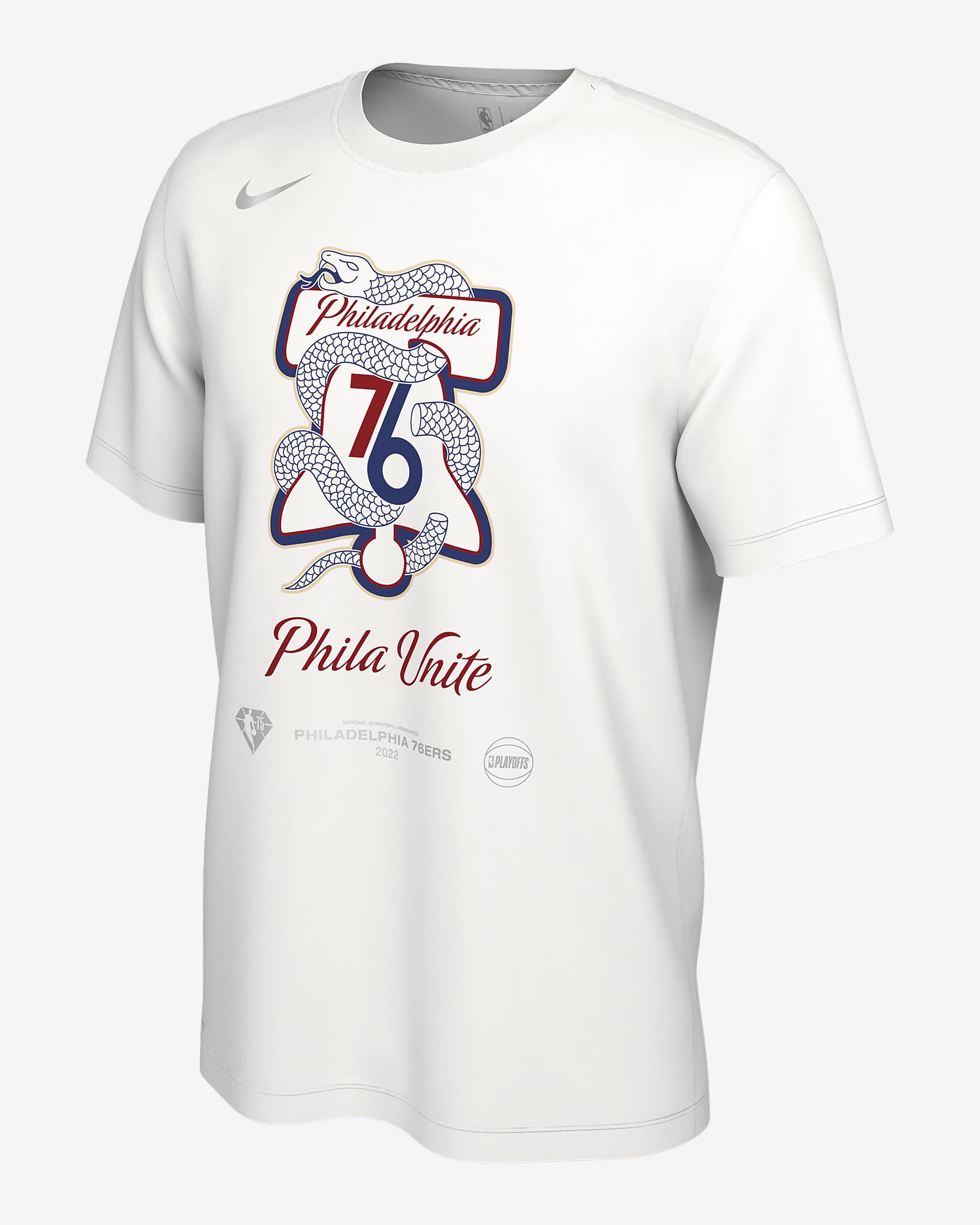 Philadelphia 76ers Men's Nike NBA T-Shirt - White