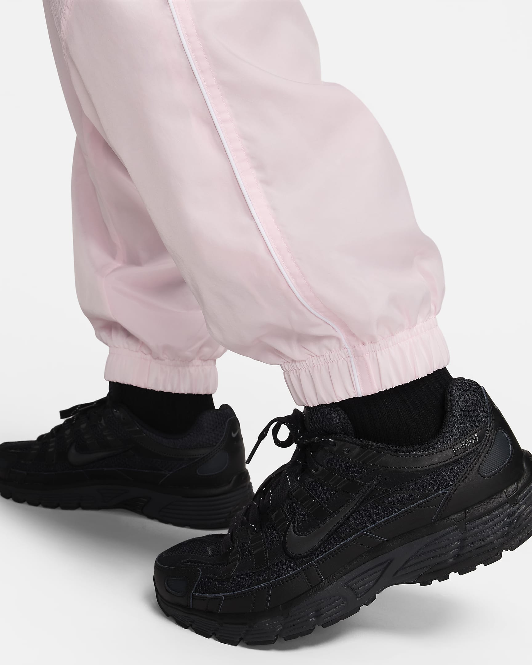 Ανδρικό υφαντό παντελόνι Nike Air - Pink Foam/Μαύρο