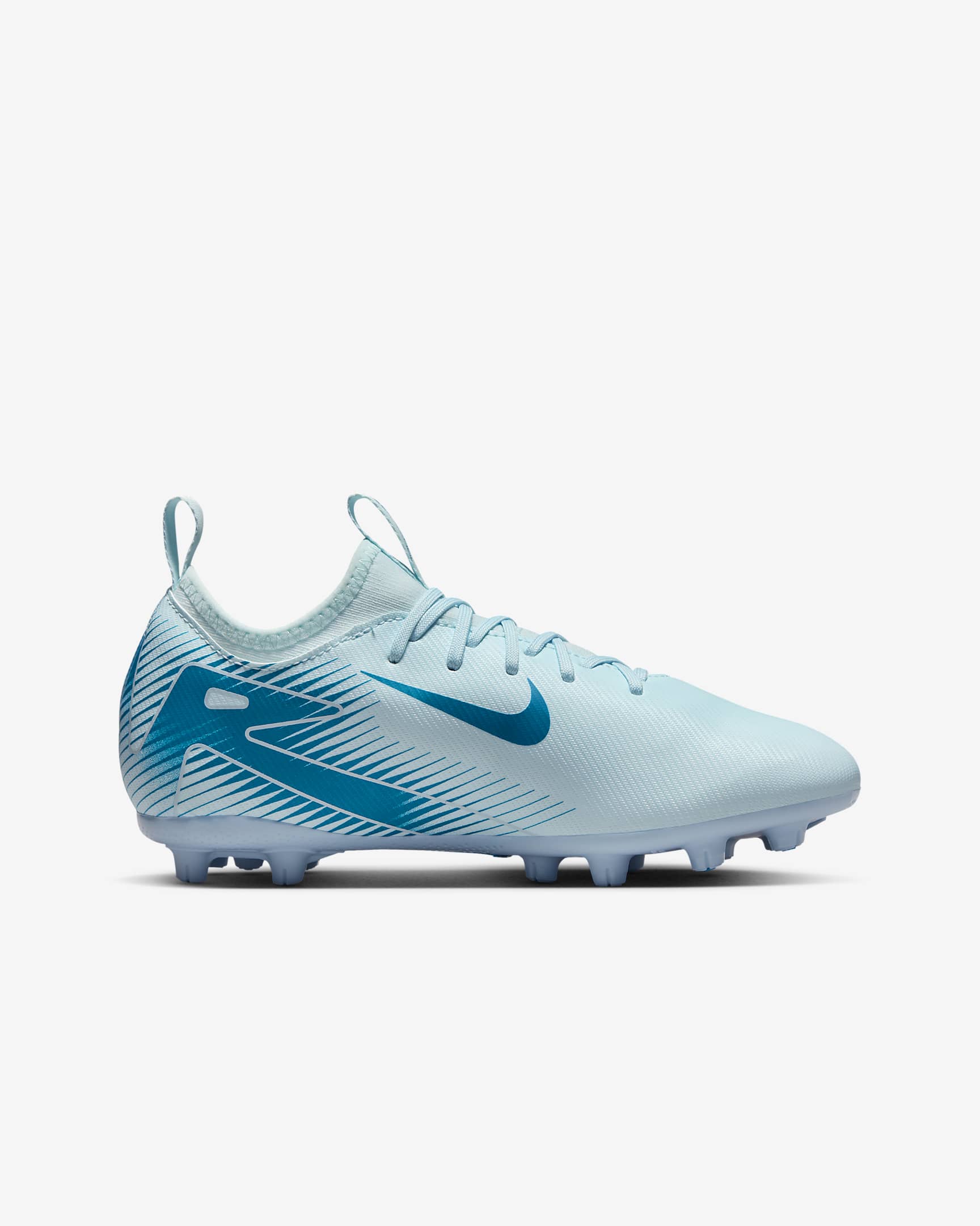 Nike Jr. Mercurial Vapor 16 Academy Little/Big Kids' HG Low-Top Soccer Cleats - Glacier Blue/Blue Orbit