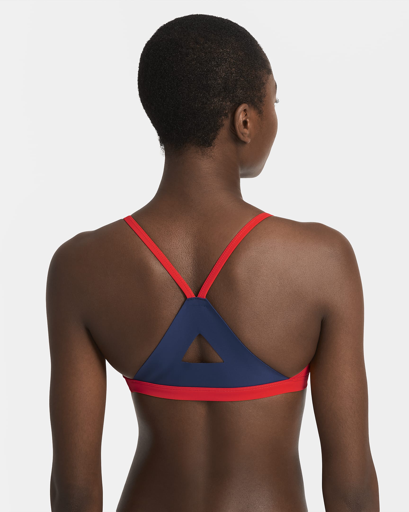 Nike Solid Women's Tri-Back Bikini Top - Chile Red