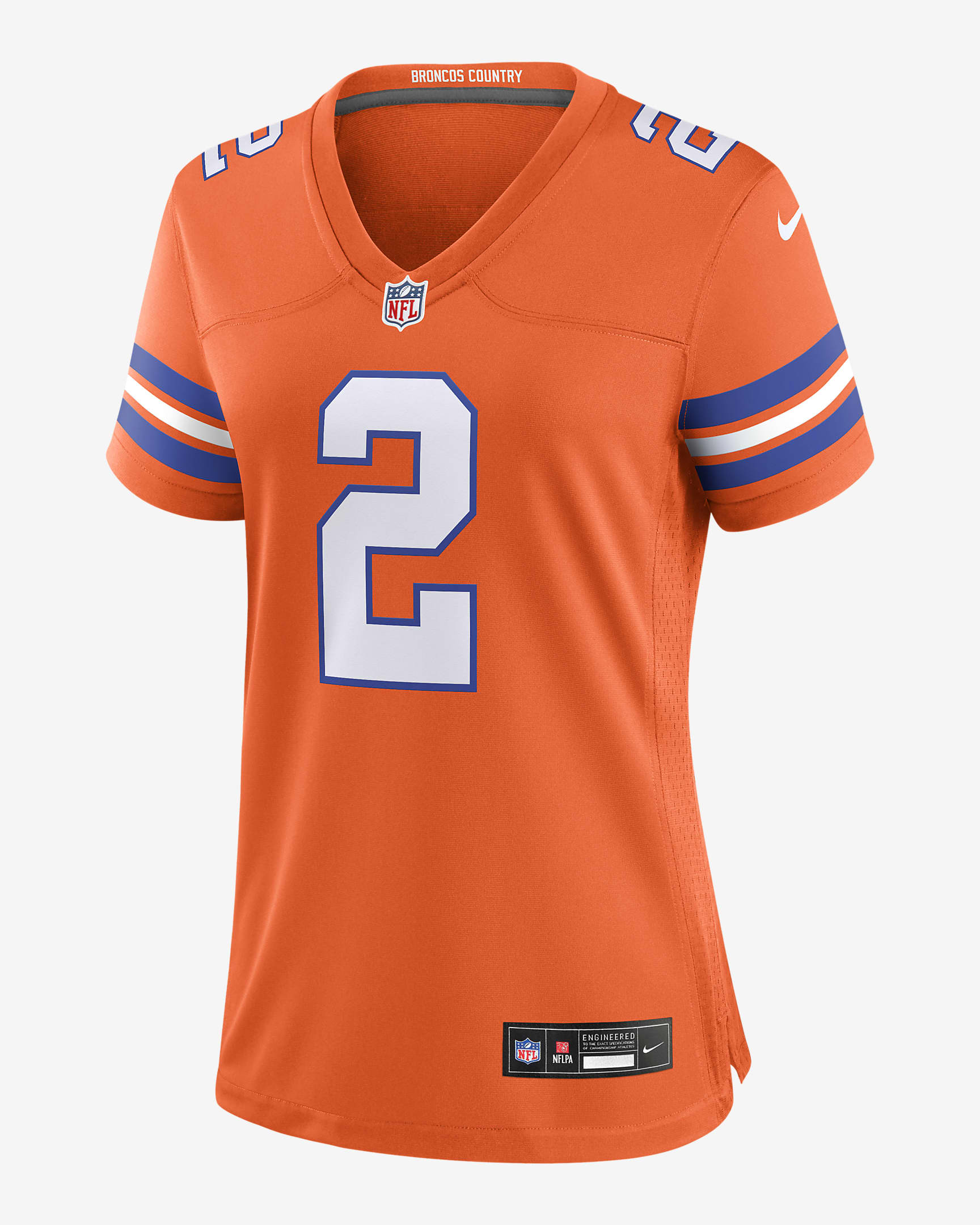 Jersey de fútbol americano Nike de la NFL Game para mujer Patrick Surtain II Denver Broncos - Naranja