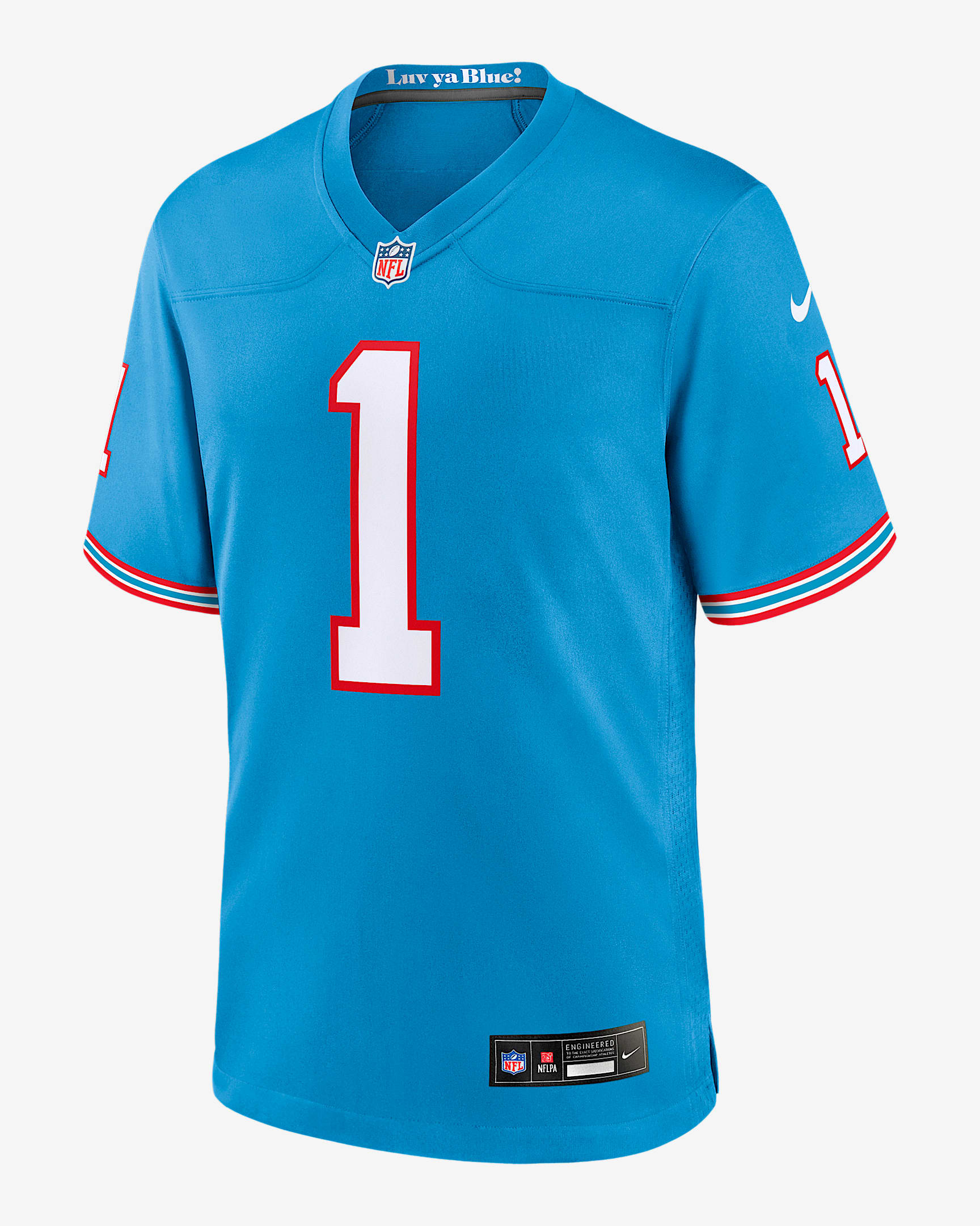 Cam Ward Tennessee Titans 2025 NFL Draft First Round Pick Men's Nike NFL Game Jersey - Light Blue