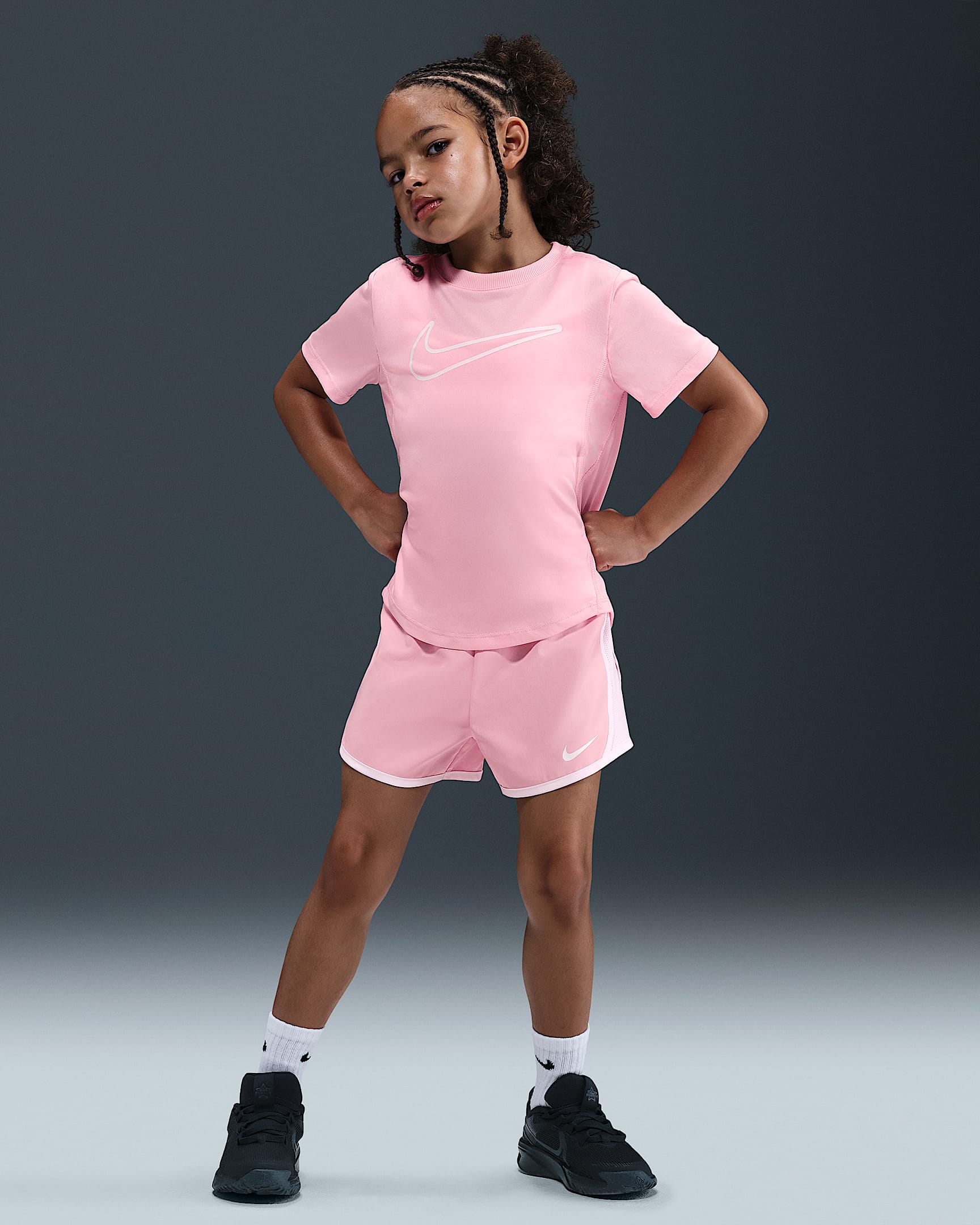 Nike Dri-FIT Little Kids' Tempo Shorts - Medium Soft Pink