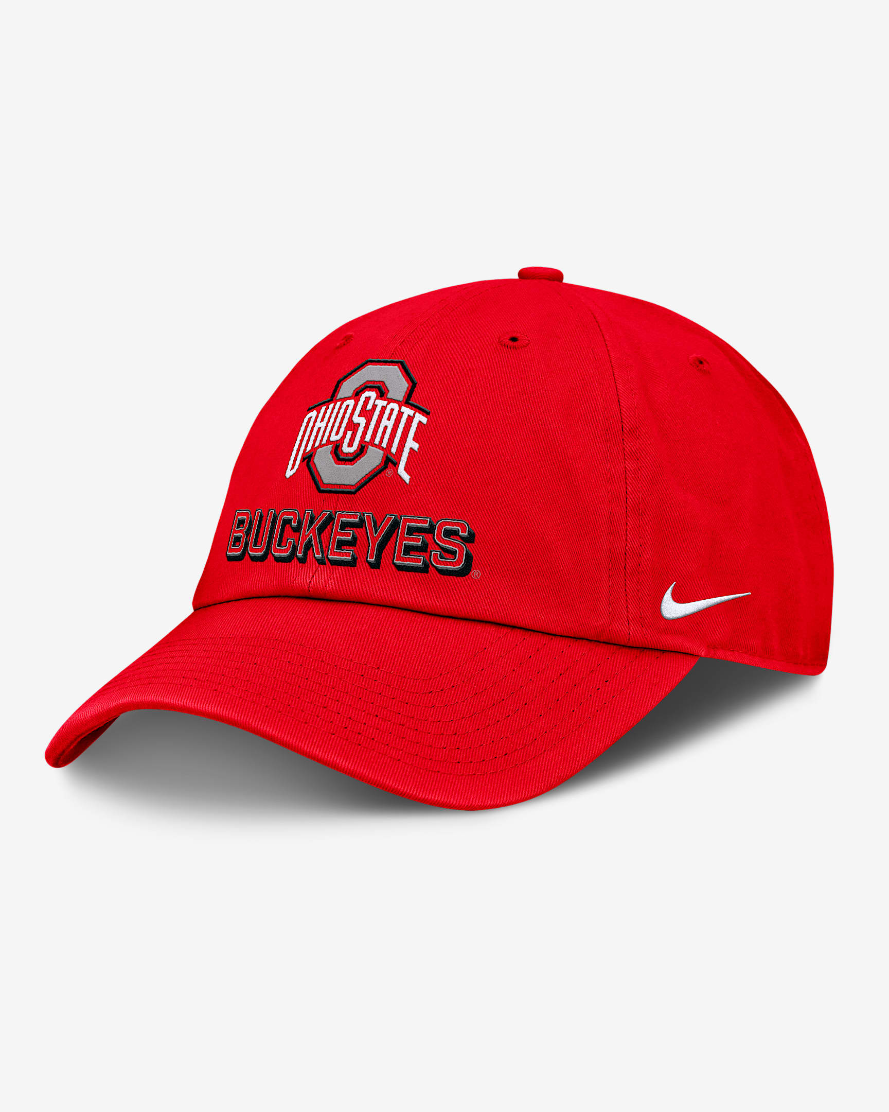 Ohio State On-Field Club Gameday Men's Nike College Adjustable Hat - University Red