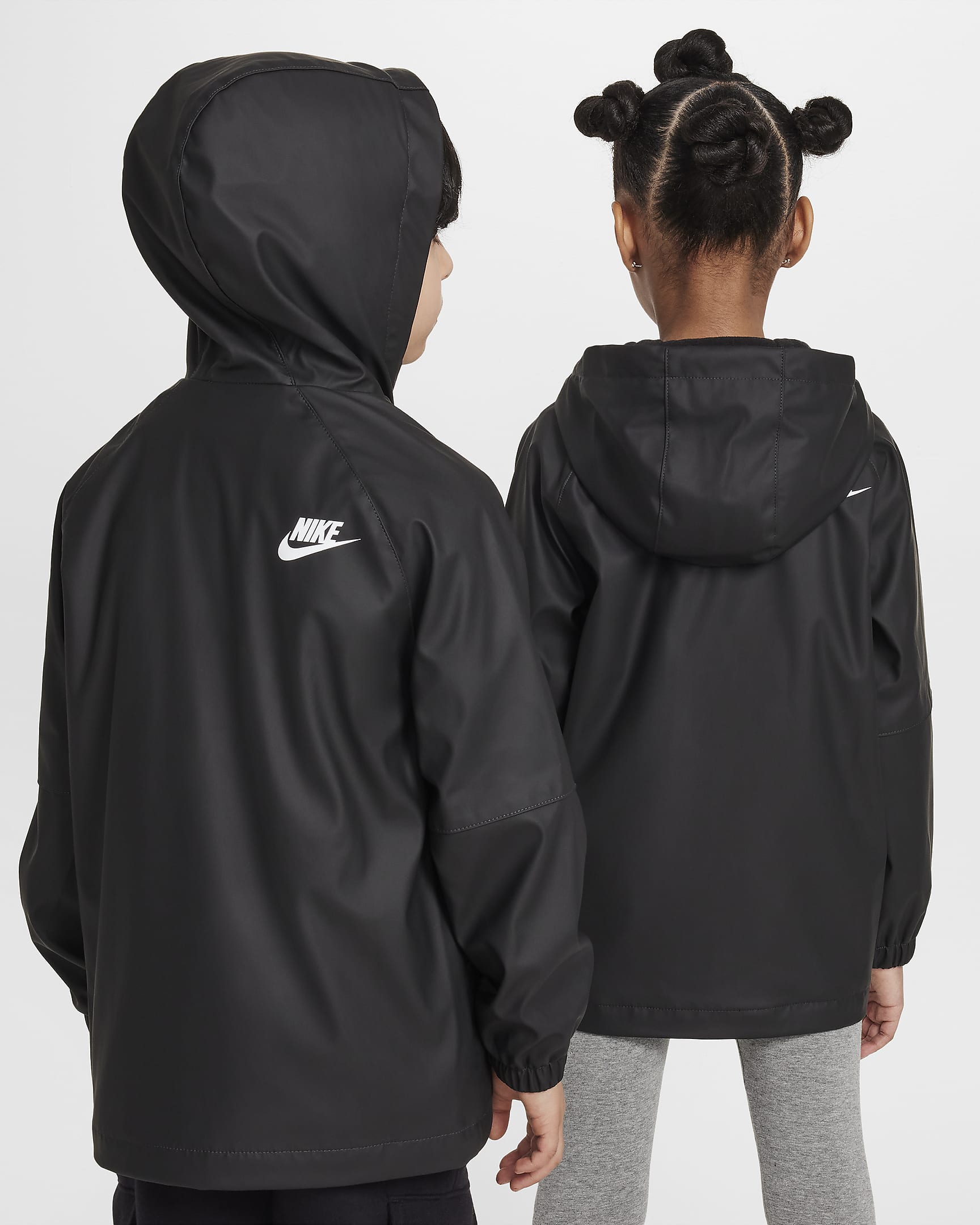 Nike Little Kids' Rain Jacket - Black