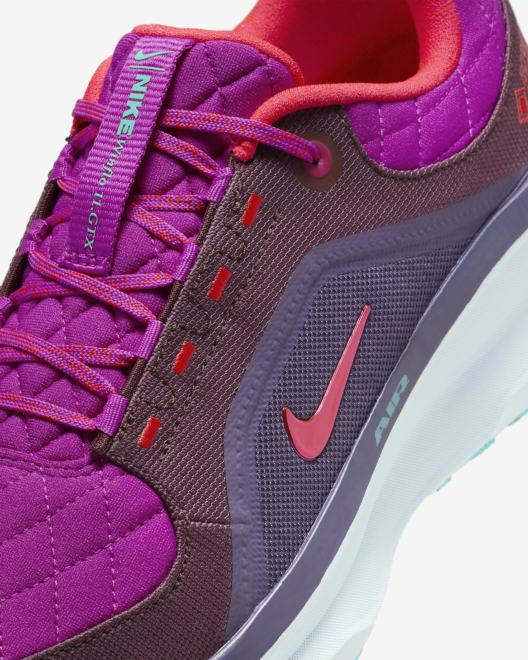 Nike Winflo 11 GORE-TEX SE Men's Waterproof Road Running Shoes - Vivid Grape/Dark Raisin/Green Frost/Bright Crimson