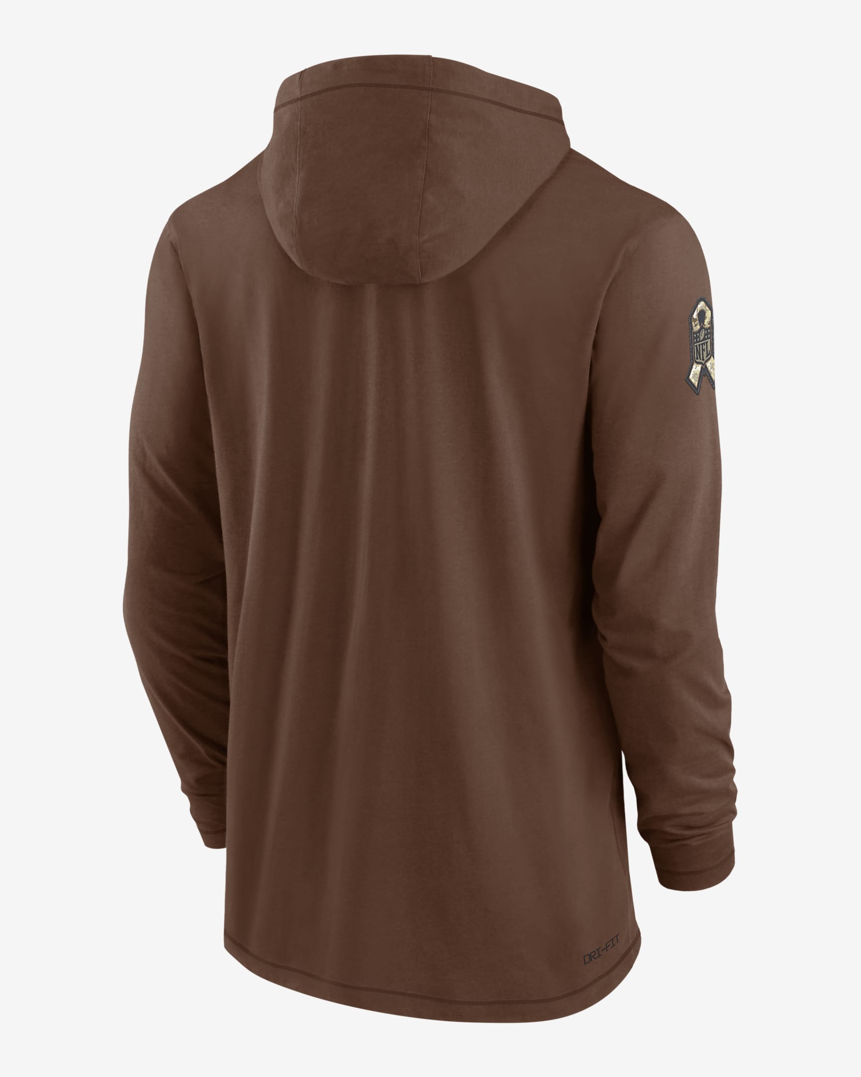 Playera de manga larga con gorro Nike DriFIT NFL para hombre Dallas Cowboys Salute to Service