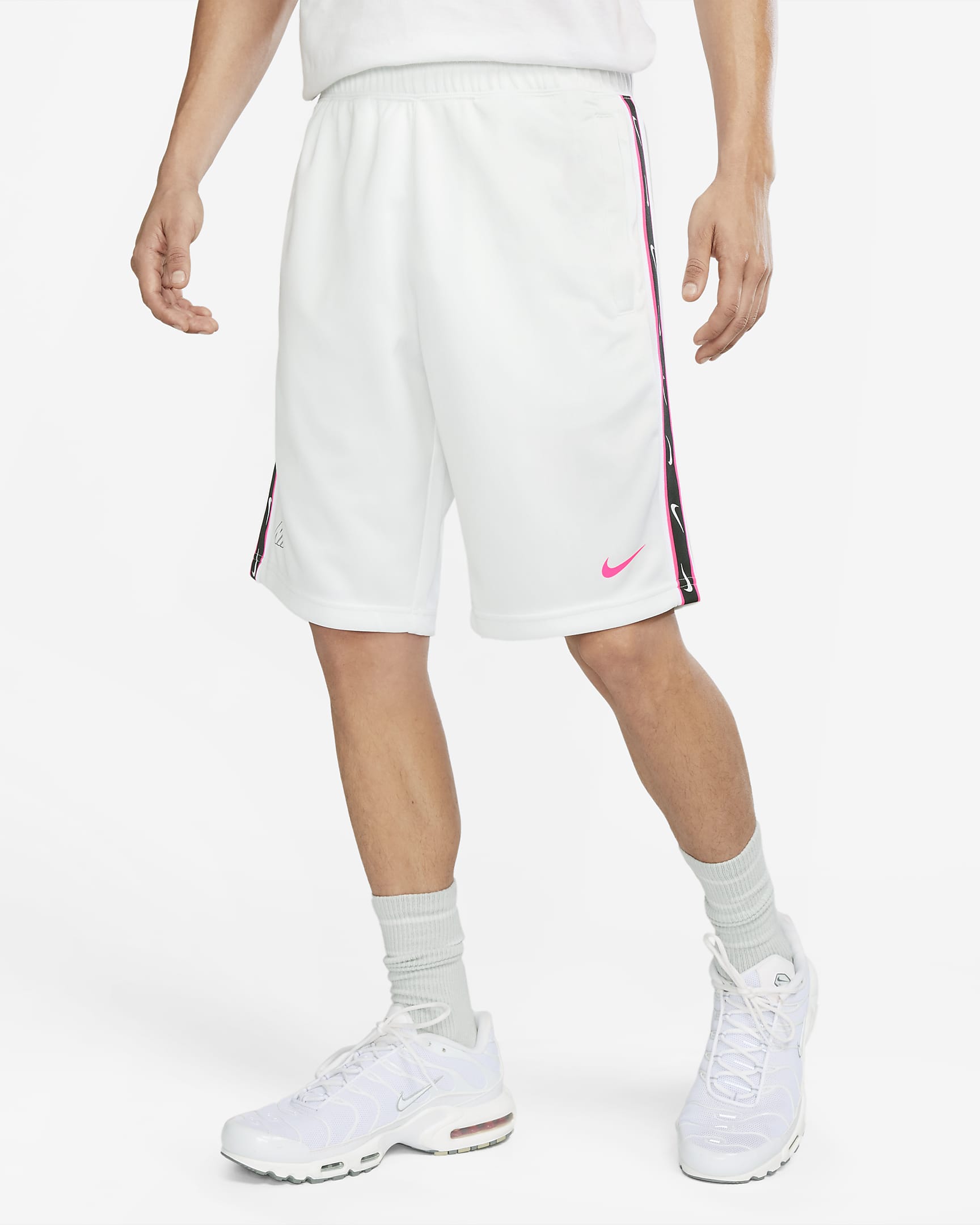 Nike Sportswear Repeat-Shorts für Herren - Summit White/Hyper Pink