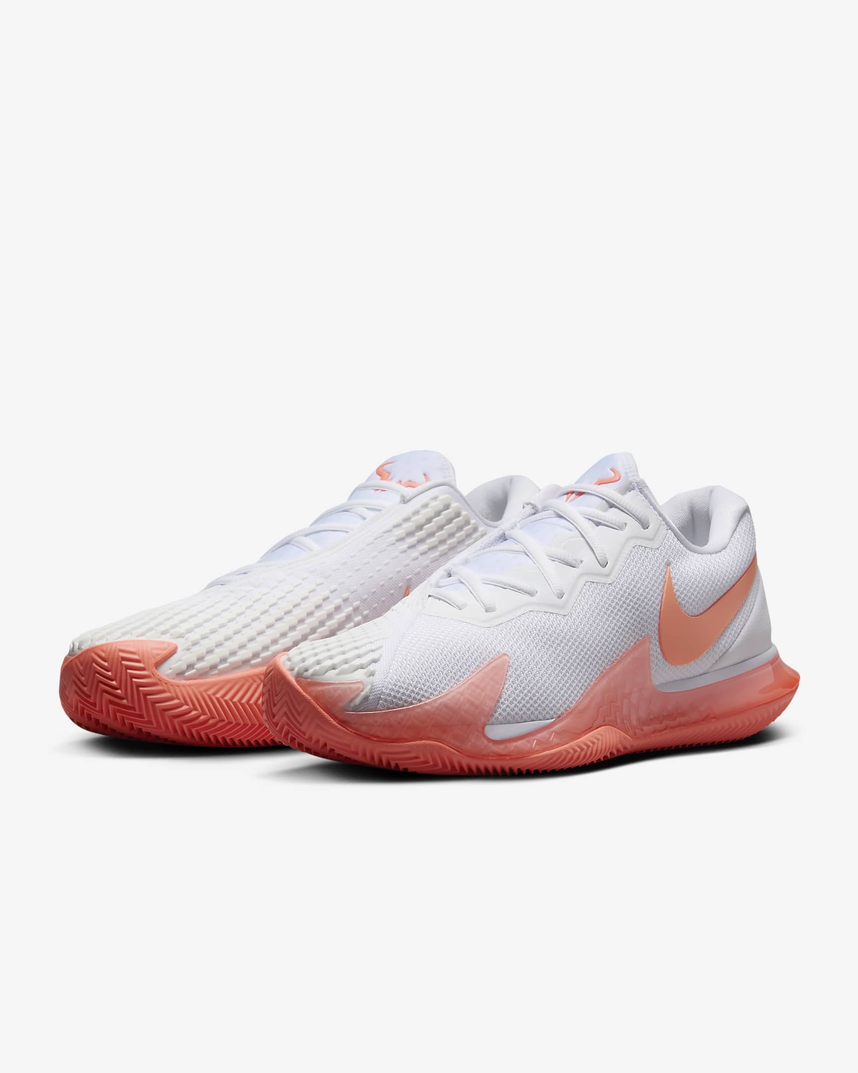 Męskie buty do gry w tenisa na kortach ziemnych NikeCourt Air Zoom Vapor Cage 4 Rafa - Biel/Biel/Bright Mango