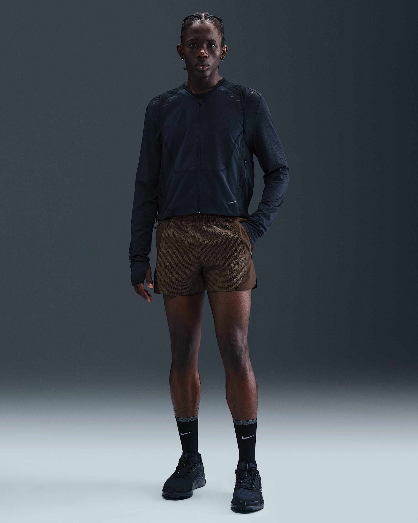 Nike Run Men's Dri-FIT ADV 12.5cm (approx.) Brief-Lined Running Shorts - Baroque Brown/Black