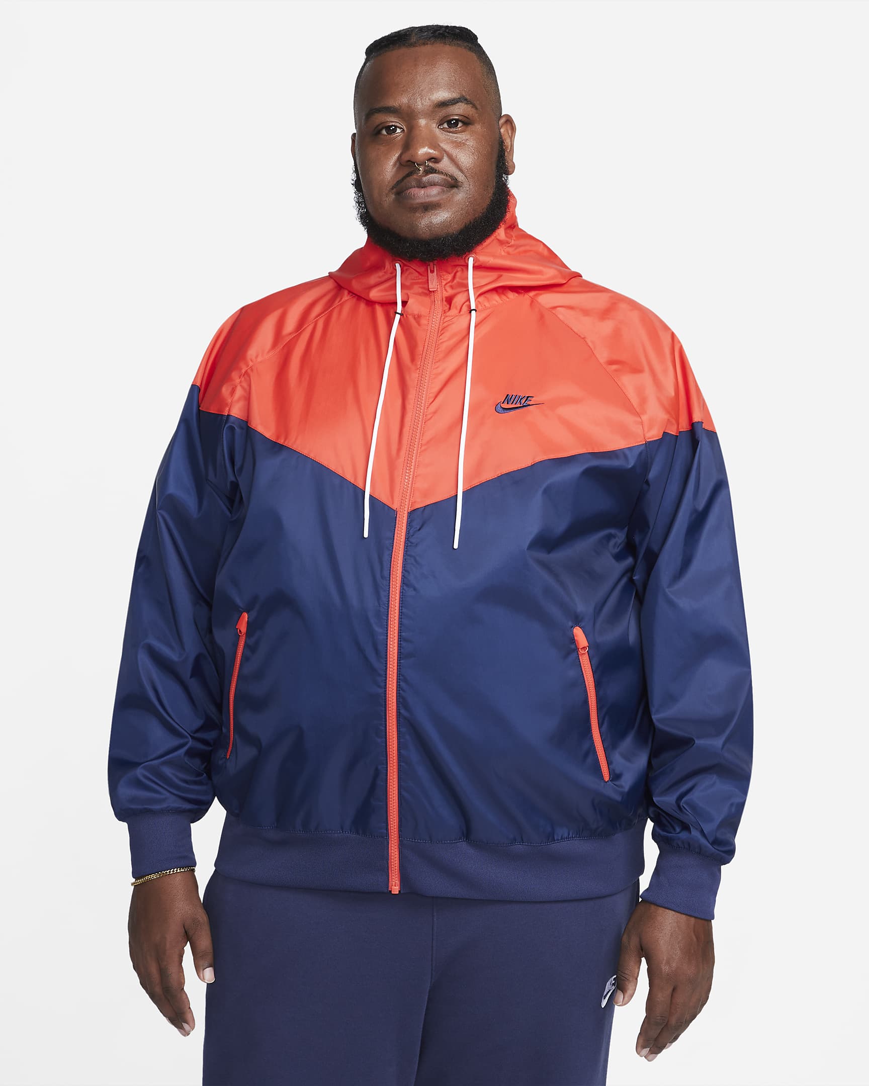 men's nike sportswear colorblock windrunner hooded jacket