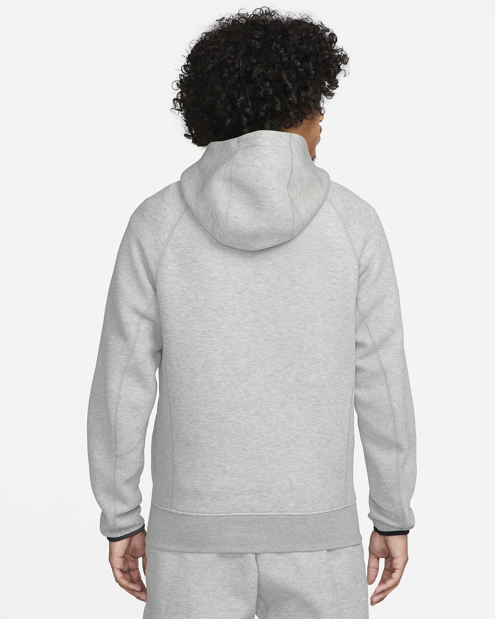 Nike Sportswear Tech Fleece hettejakke til herre - Dark Grey Heather/Svart