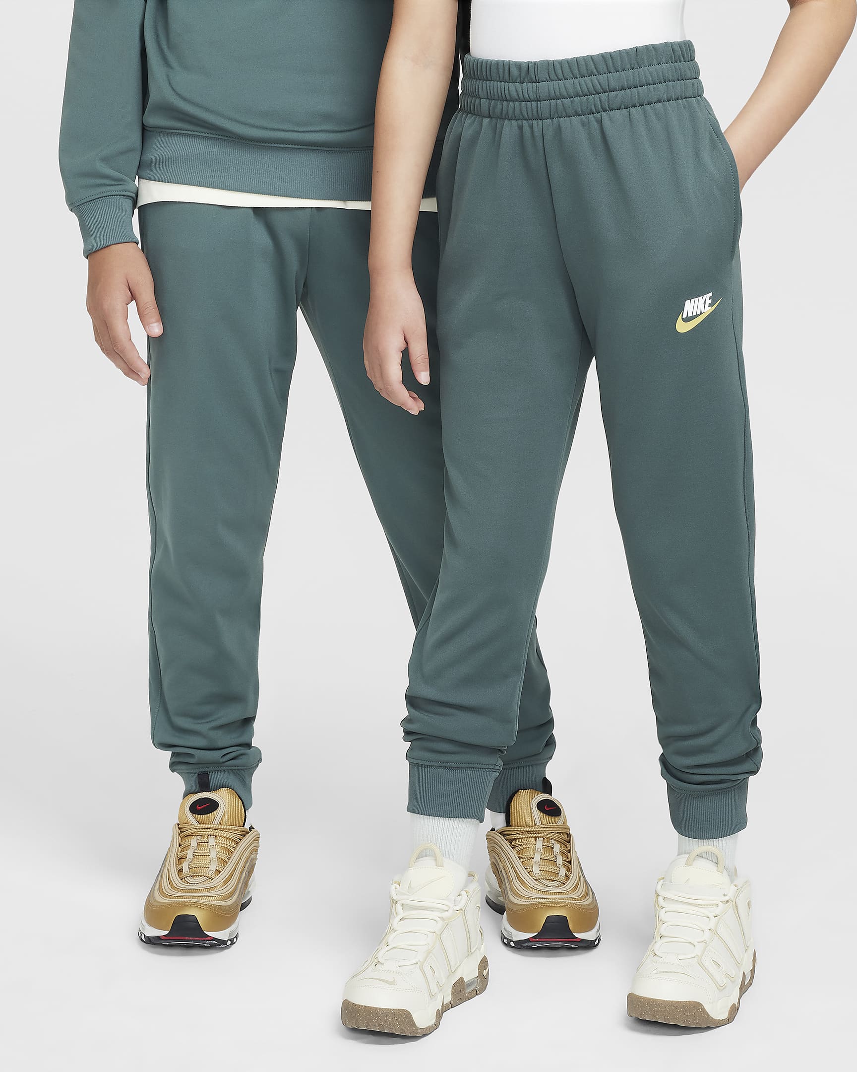 Nike Sportswear Older Kids' Tracksuit - Vintage Green/White